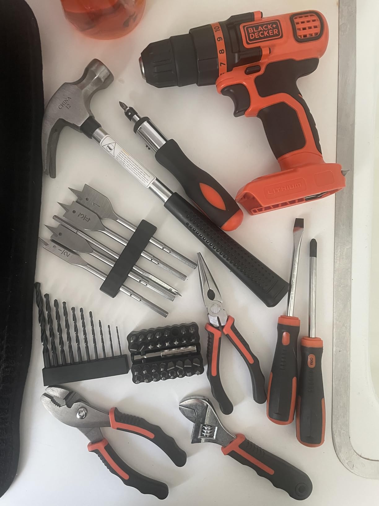 BLACK+DECKER 20V MAX 68-Piece Cordless Drill and Home Tool Project Kit with Tool Storage Bag (LDX120PK) - Customer Photo 1