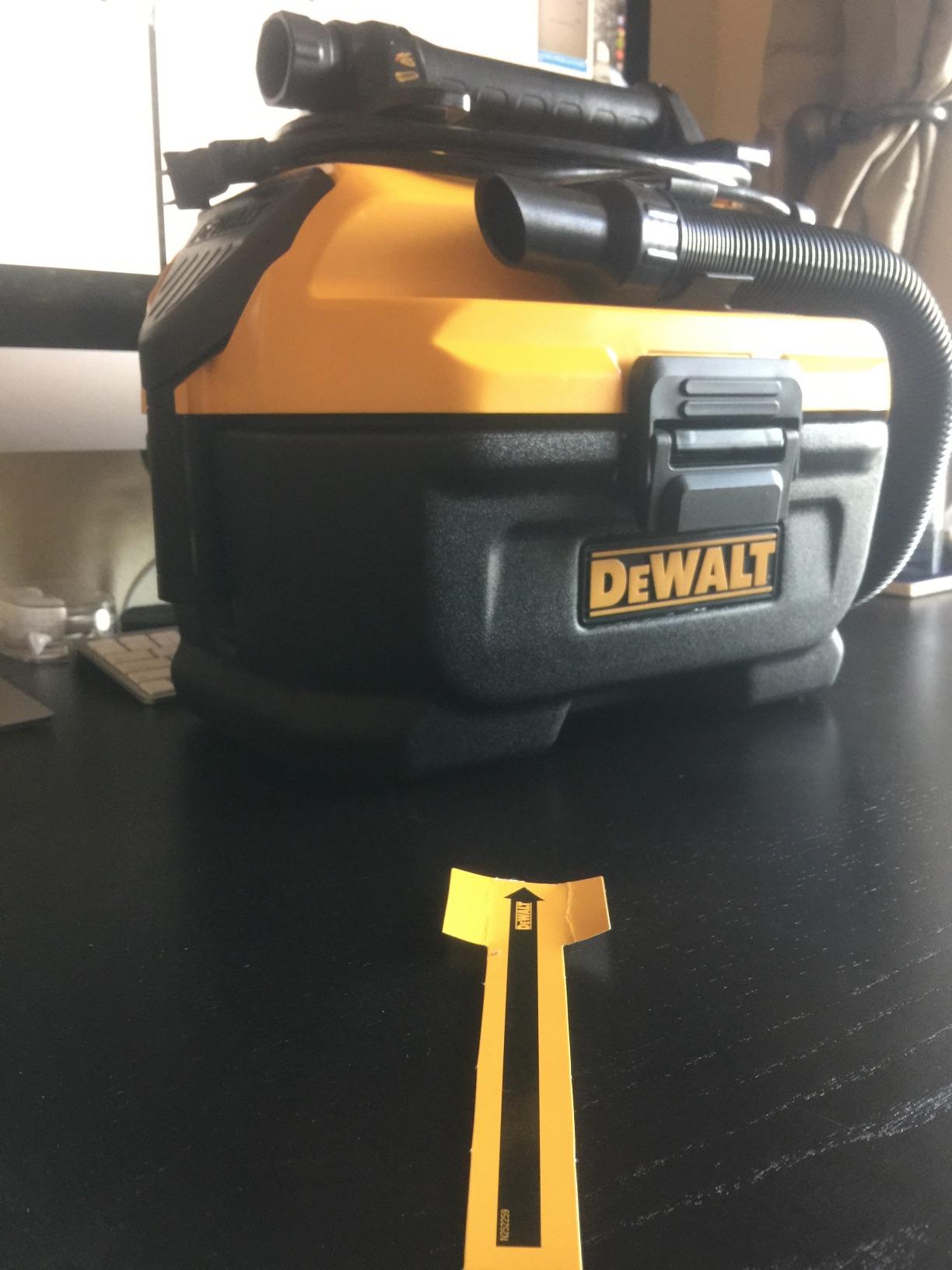 DEWALT Shop Vacuum Wet and Dry, Cordless and Corded Wet Dry Vacuum Cleaner Shop Vac 20V MAX, Portable Shopvac, Tool Only (DCV581H) Customer Review DEWALT Shop Vacuum Wet and Dry, Cordless and Corded Wet Dry Vacuum Cleaner Shop Vac 20V MAX, Portable Shopvac, Tool Only (DCV581H) - Customer Photo 5