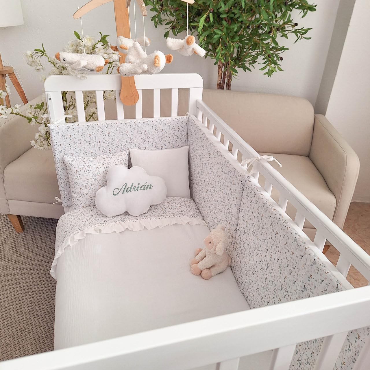 Dream On Me Synergy 5-in-1 Convertible Full-Size Baby Crib with Toddler, Day & Full Bed Conversion in Black, GreenGuard Gold & JPMA, 3 Mattress Heights, Sustainable Pinewood - Customer Photo 1