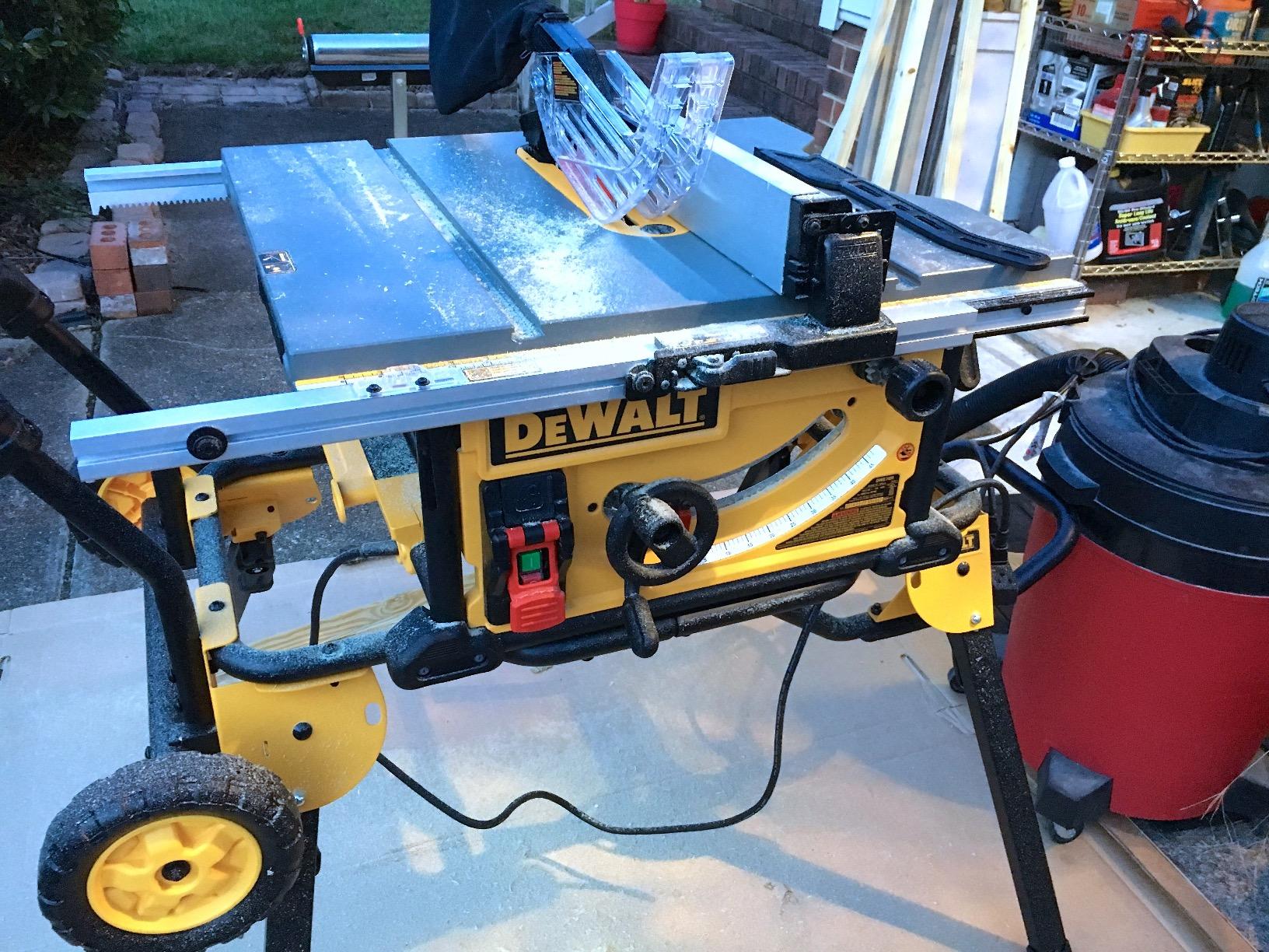DEWALT 10-Inch Table Saw with Rolling Stand, 32-1/2-Inch Rip Capacity (DWE7491RS) Customer Review DEWALT 10-Inch Table Saw with Rolling Stand, 32-1/2-Inch Rip Capacity (DWE7491RS) - Customer Photo 2