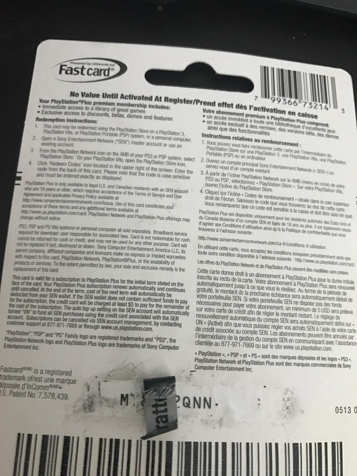 12 Month PlayStation Plus Psn Membership Card (New) 1 Year - Customer Photo 2