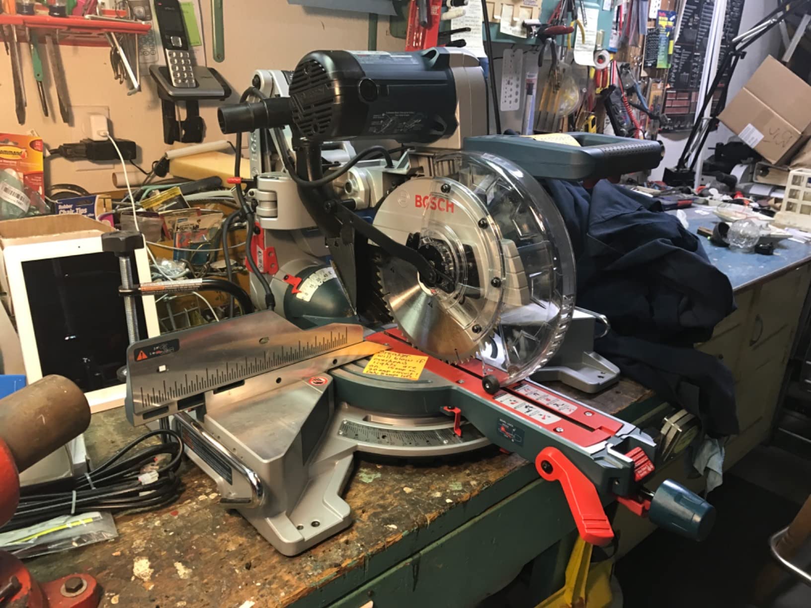 BOSCH CM10GD Compact Miter Saw - 15 Amp Corded 10 Inch Dual-Bevel Sliding Glide Miter Saw with 60-Tooth Carbide Saw Blade - Customer Photo 2