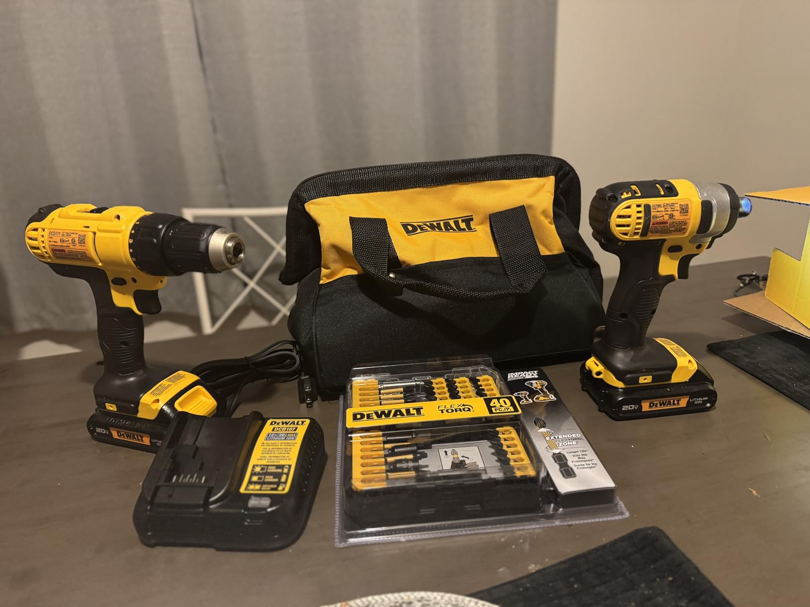 DEWALT 20V MAX Cordless Drill and Impact Driver, Power Tool Combo Kit with 2 Batteries and Charger (DCK240C2) Customer Review DEWALT 20V MAX Cordless Drill and Impact Driver, Power Tool Combo Kit with 2 Batteries and Charger (DCK240C2) - Customer Photo 3