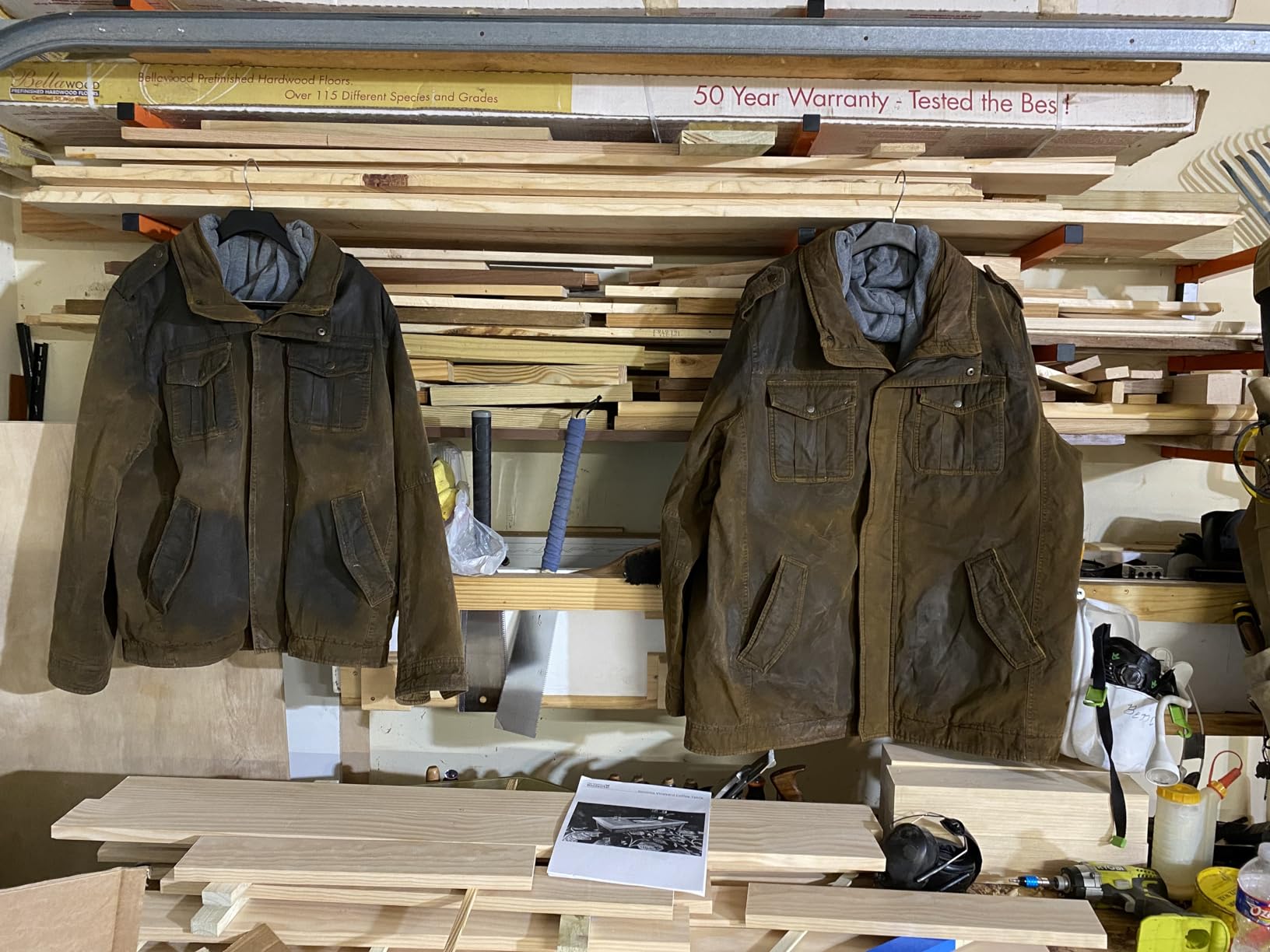 Levi's Men's Washed Cotton Hooded Military Jacket (Regular & Big & Tall Sizes) - Customer Photo 1