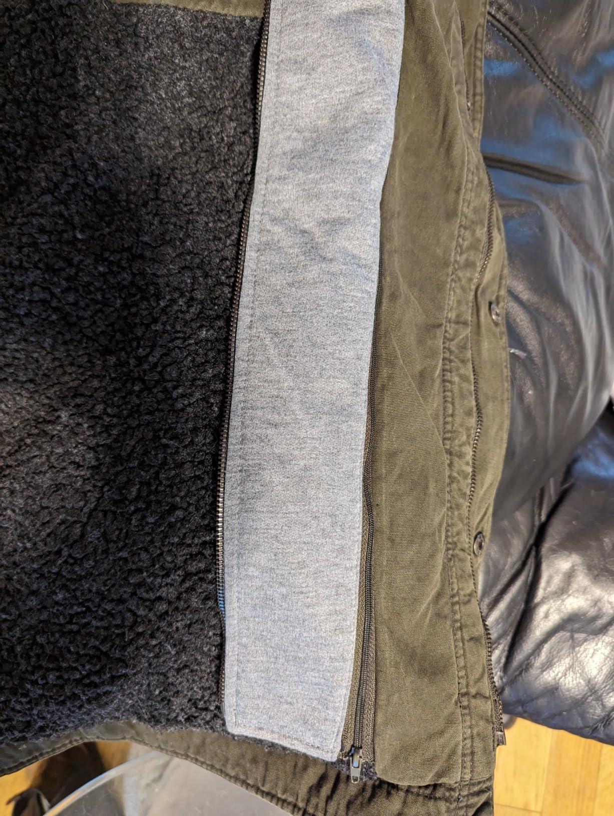 Levi's Men's Washed Cotton Hooded Military Jacket (Regular & Big & Tall Sizes) - Customer Photo 2