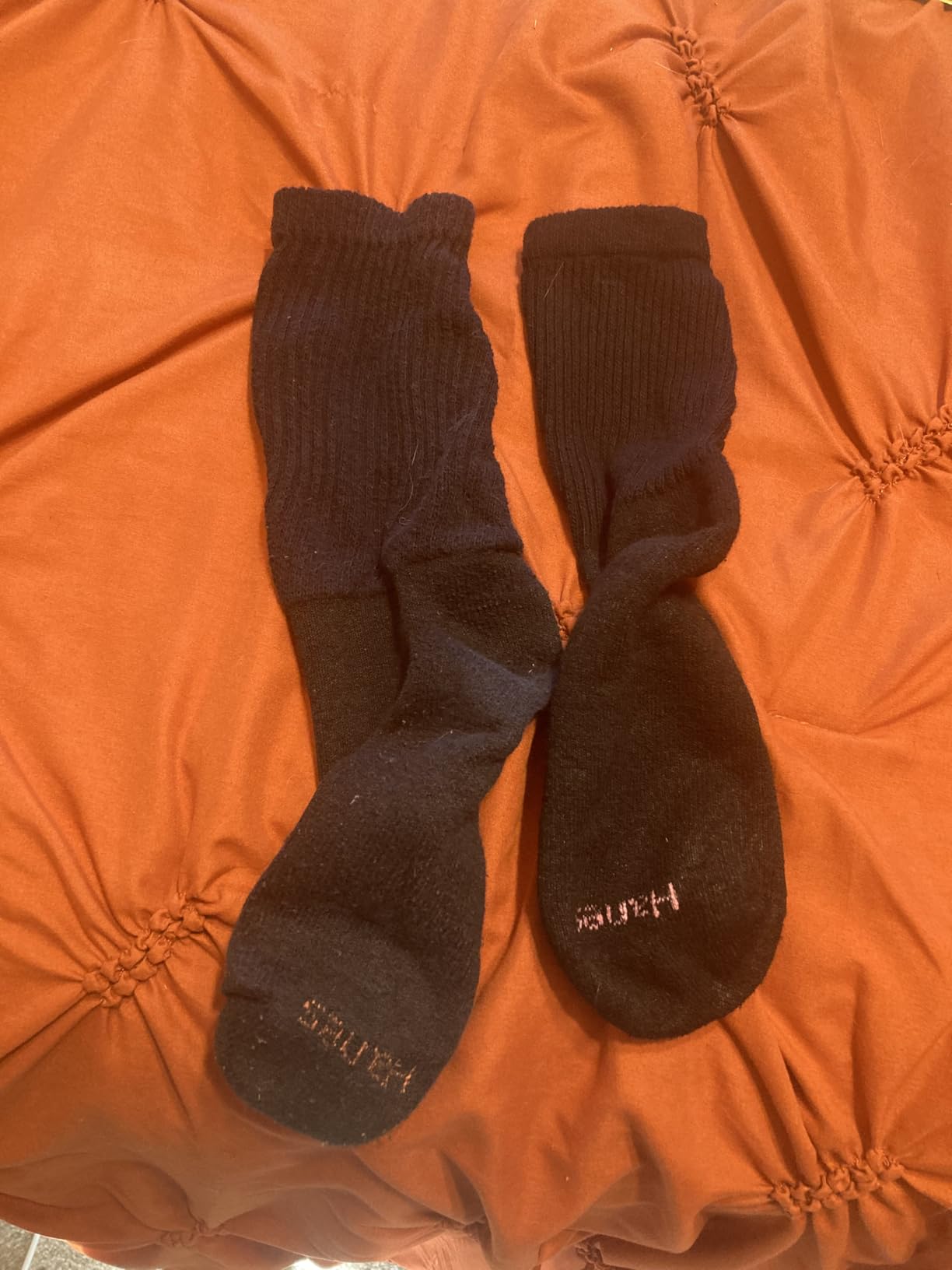 Hanes Women's Crew Socks, Cushioned Socks for Women, Moisture-Wicking, 10-Pack - Customer Photo 1