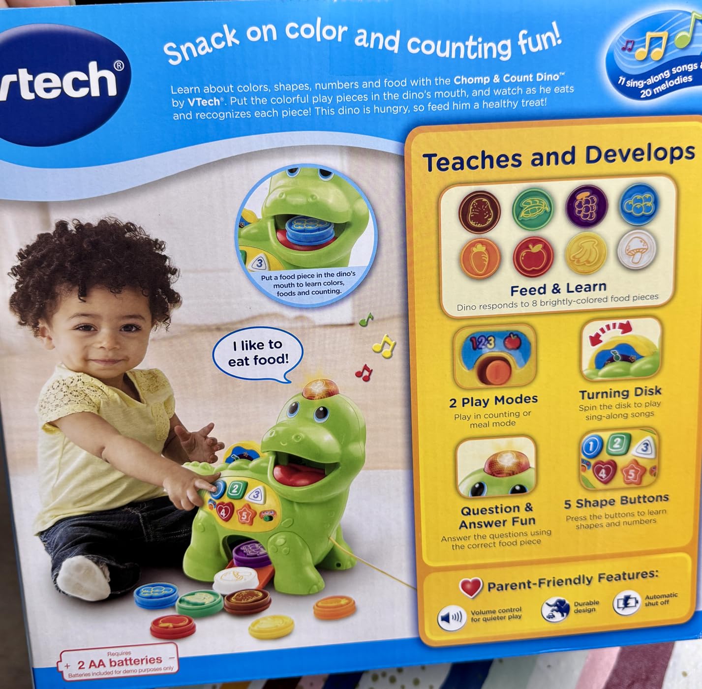 VTech Chomp and Count Dino, Green - Customer Photo 4