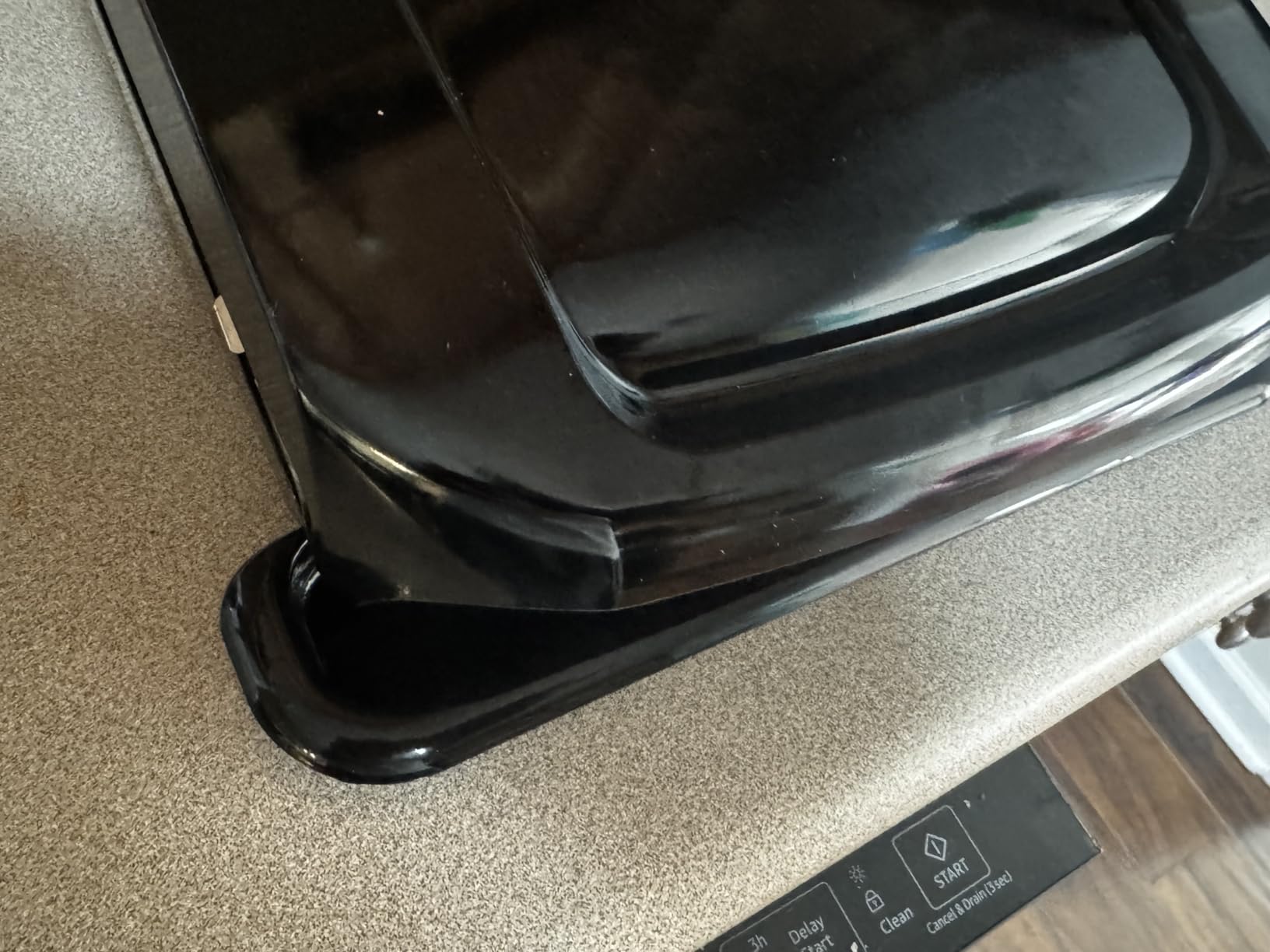 George Foreman 4-Serving Removable Plate Electric Grill and Panini Press, George Tough Non-Stick Coating, Drip Tray Catches Grease, Black - Customer Photo 1