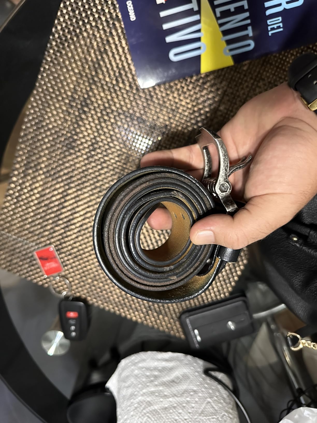 Timberland Men's Casual Classic Everyday Leather Belt - Customer Photo 2