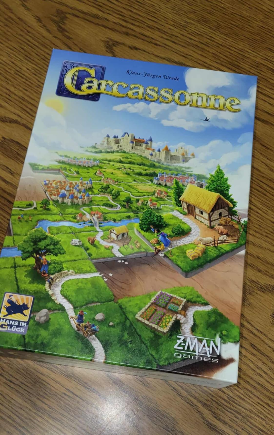 Asmodee Carcassonne Board Game - Classic Tile-Laying Strategy Game, Family Fun Medieval Adventure for Kids & Adults, Ages 7+, 2-5 Players, 35 Minute Playtime - Customer Photo 1