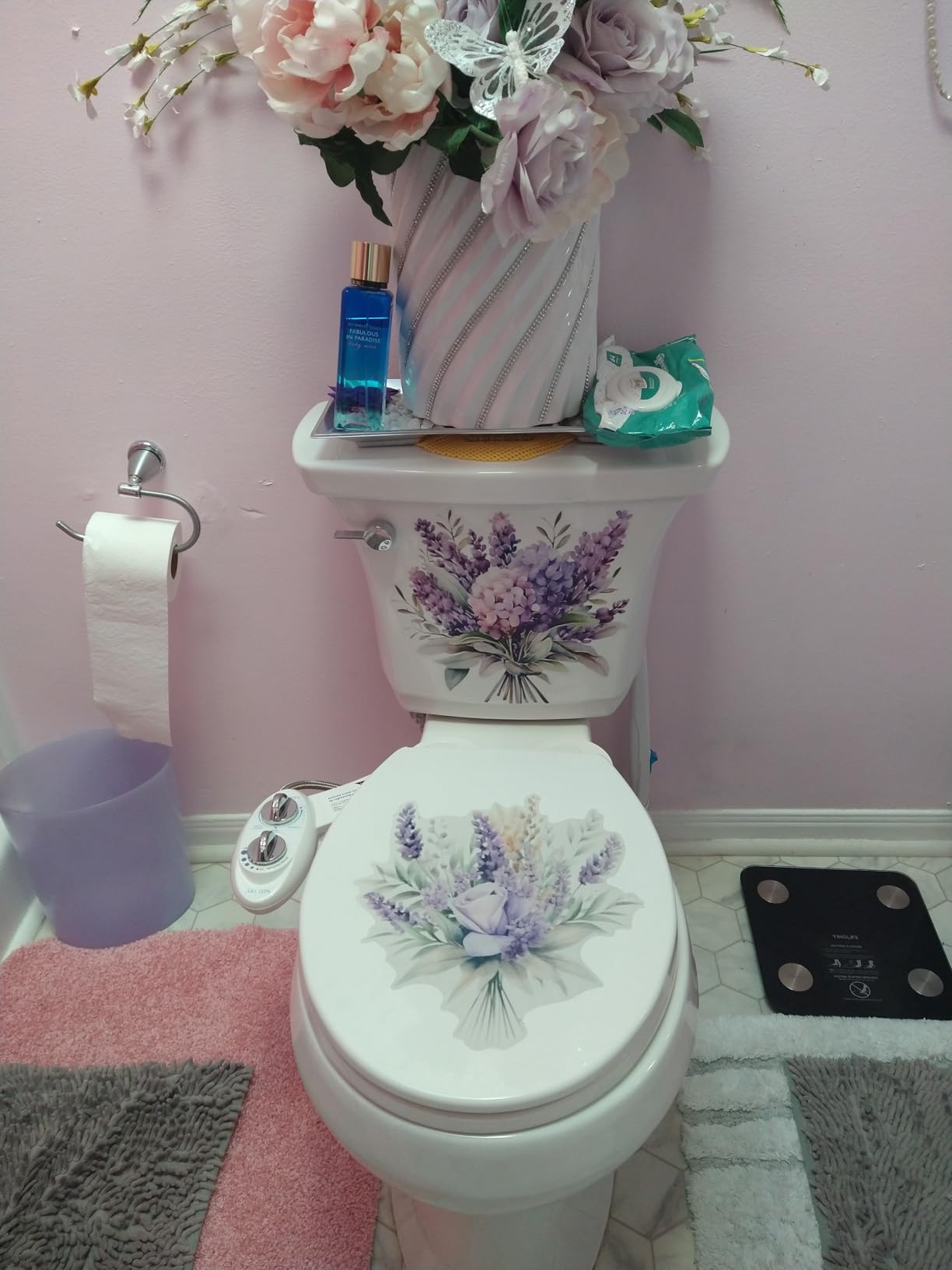 LUXE Bidet NEO 185 - Dual Nozzle, Self-Cleaning, Non-Electric Bidet Attachment for Toilet Seat, Adjustable Water Pressure, Rear & Feminine Wash (White) - Customer Photo 1