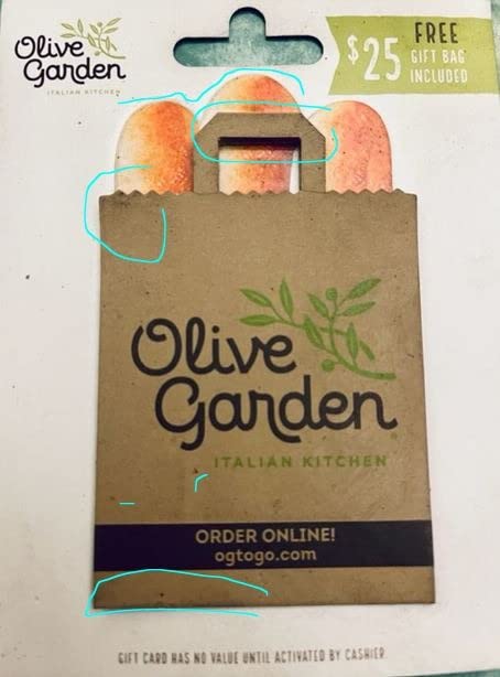 Olive Garden $50 Gift Card - Customer Photo 1