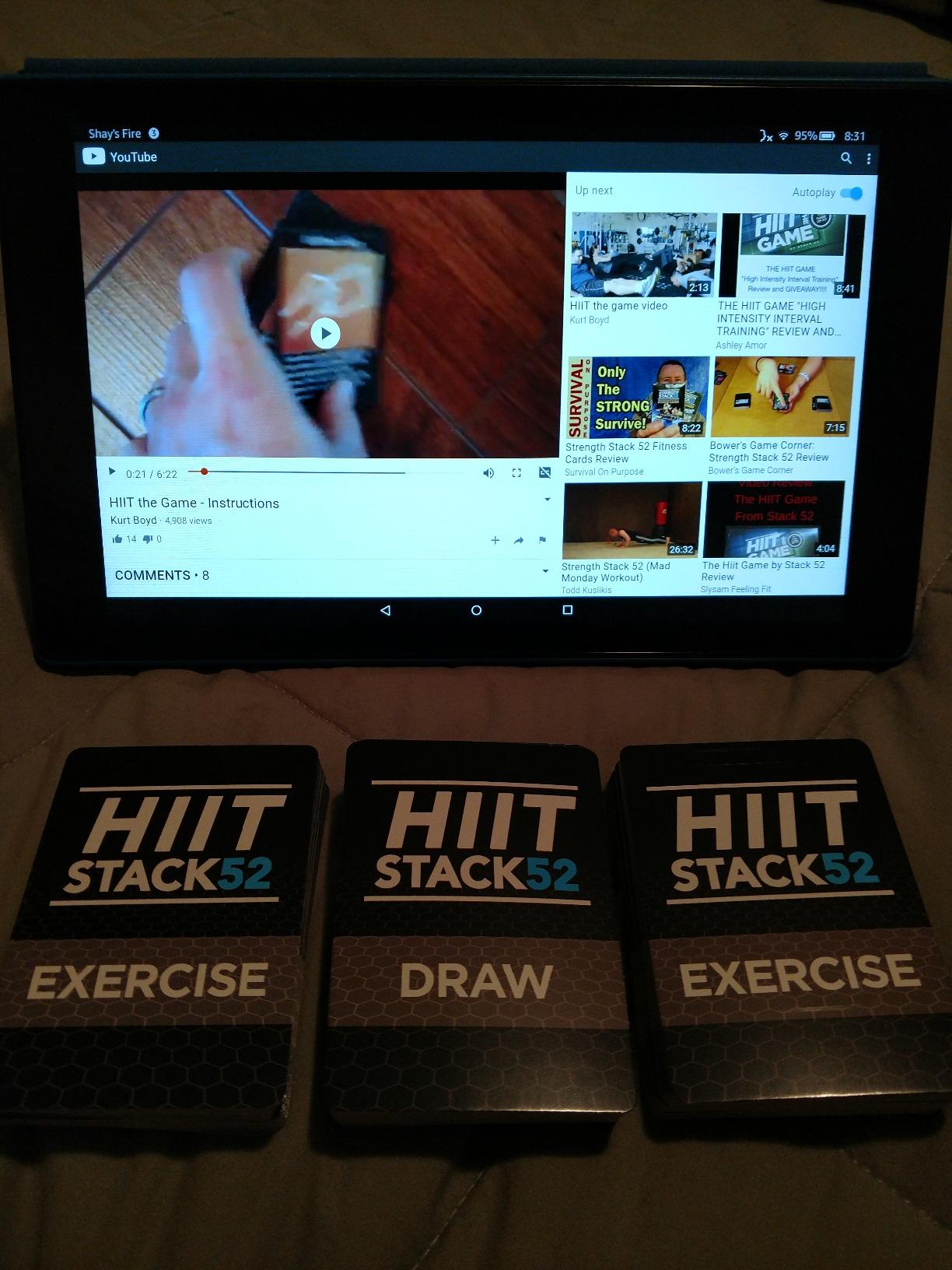 Stack 52 HIIT Interval Workout Game. Designed by Military Fitness Expert. Video Instructions Included. Bodyweight Exercises, No Equipment Needed. Fun and Motivating Training Program. - Customer Photo 4