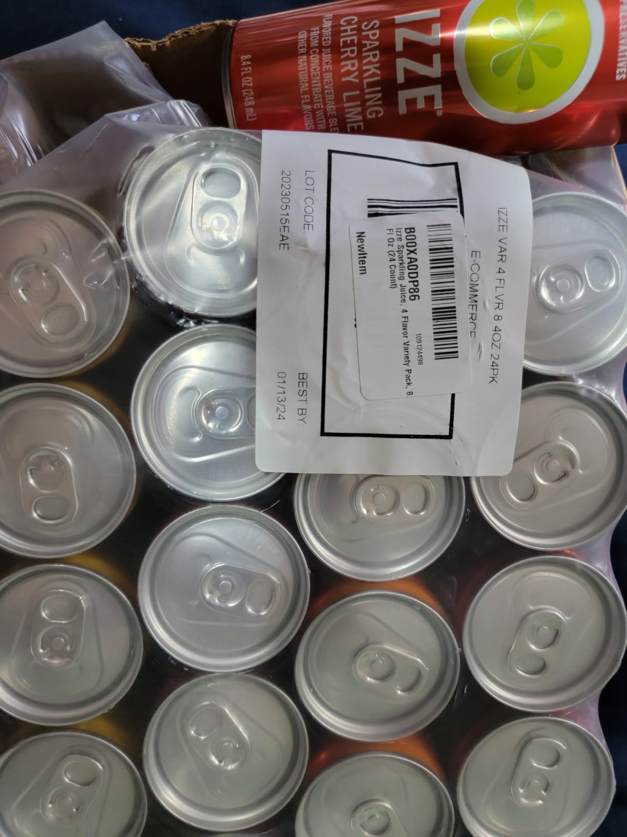 Izze Sparkling Juice, 4 Flavor Variety Pack, 8.4 Fl Oz (24 Count) - Customer Photo 4