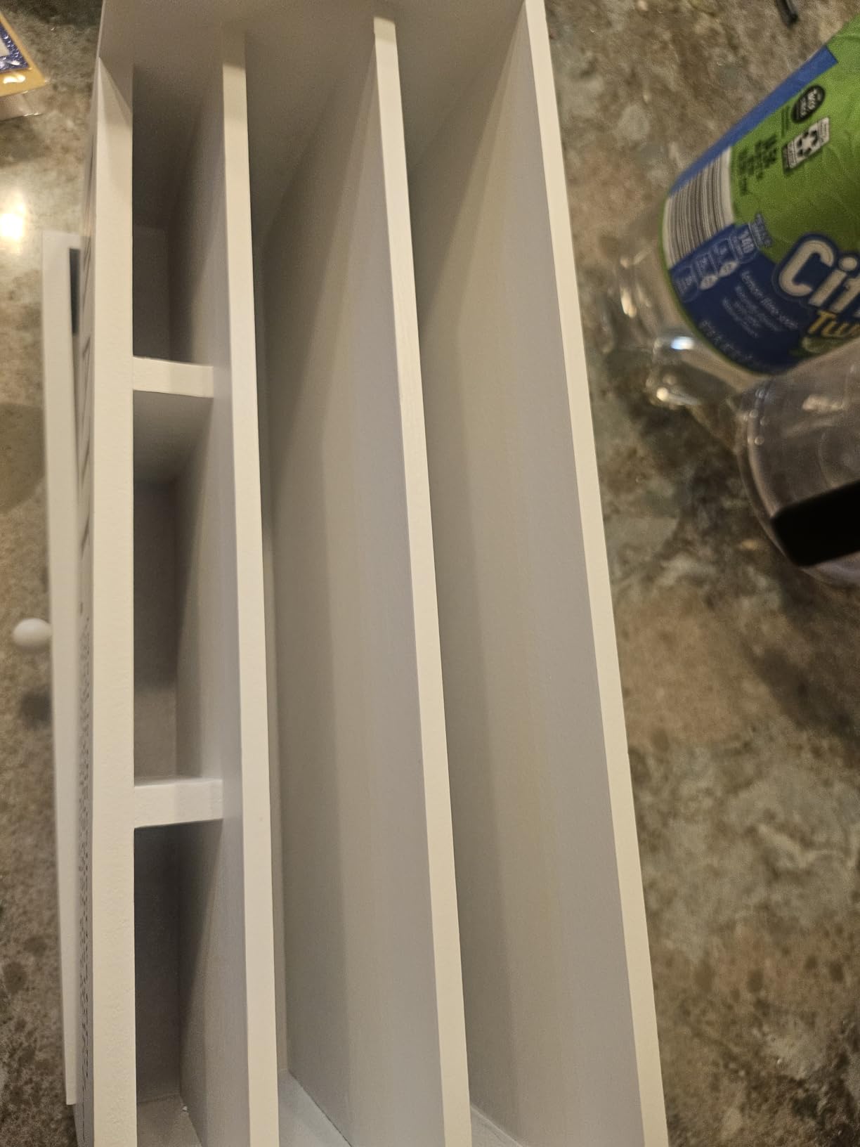 Juvale Wooden 3-Tier Countertop Mail Organizer - Desktop Organizer with Drawer for Paper & Supplies - Wall-Mount Mail Holder for Envelopes & Letters - White, 11 x 7 x 4 in - Customer Photo 2