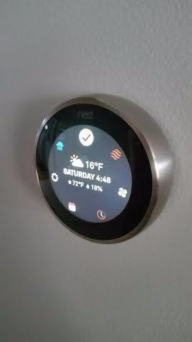 Nest Learning Smart Thermostat 3rd Generation Home/Office Wifi, Black - T3016US - Customer Photo 2