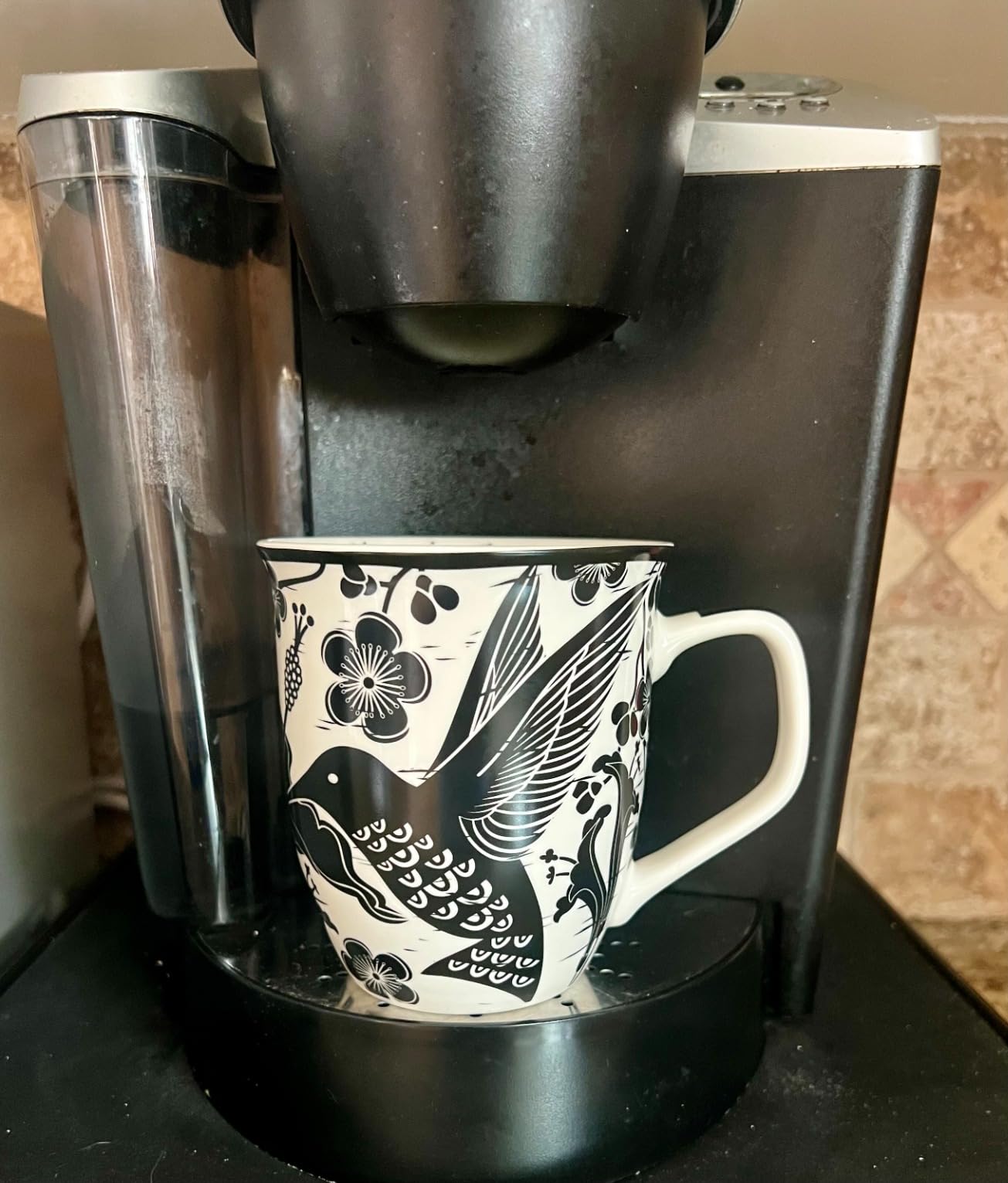 Karma Gifts 16 oz Black and White Boho Mug Mermaid - Cute Coffee and Tea Mug - Ceramic Coffee Mugs for Women and Men - Customer Photo 2
