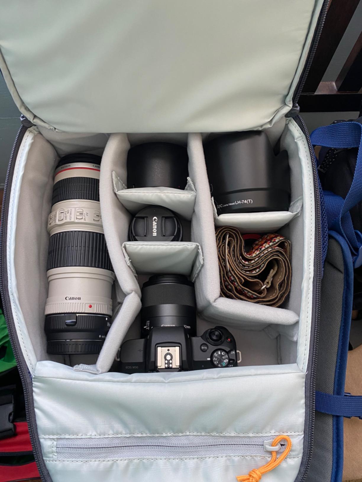 Lowepro Tahoe BP 150, Camera Bag, Lightweight Compact Camera Backpack for Cameras, CSC, DJI Spark Drone, Black, 27.5 x 21.7 x 40.3 cm, Medium LP36892-PWW - Customer Photo 5