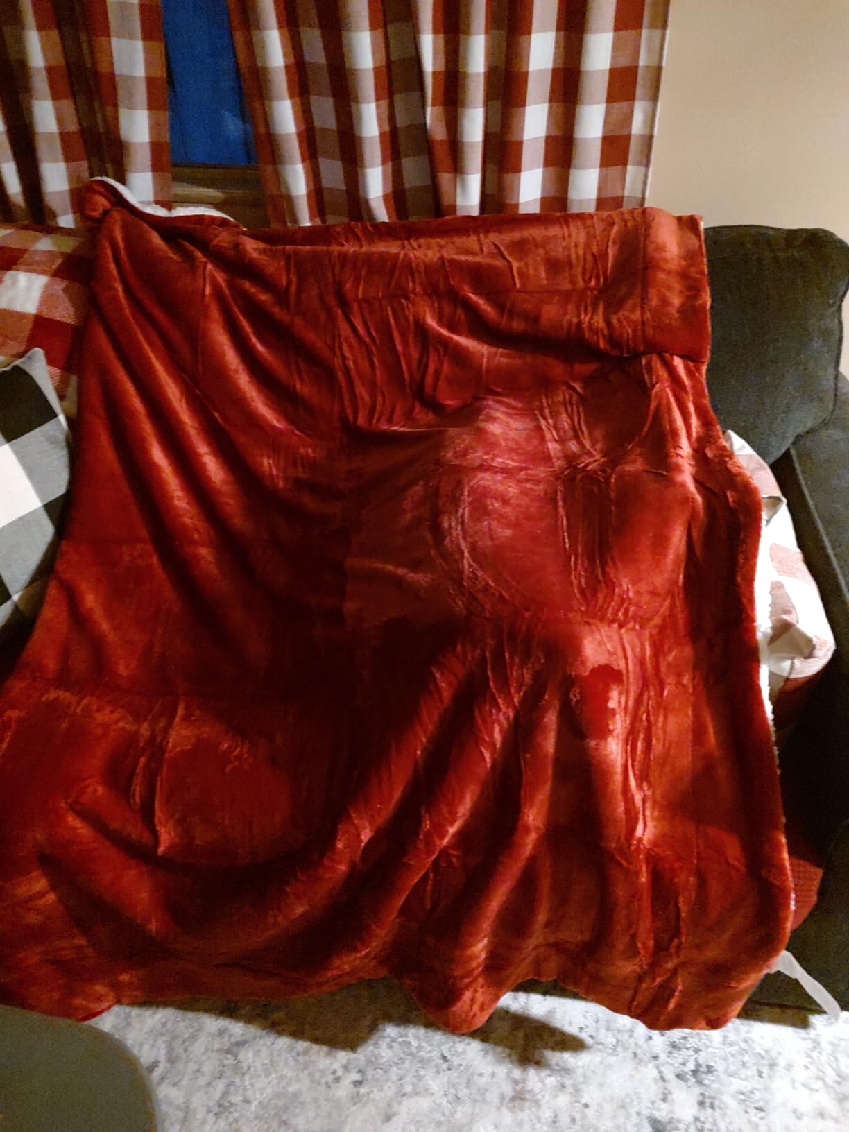 Bedsure GentleSoft Sherpa Fleece Throw Blanket for Couch - Thick and Warm Christmas Blanket for Winter, Soft Fuzzy Plush Throw Gift for Women and Men, Grey, 50x60 Inches - Customer Photo 1