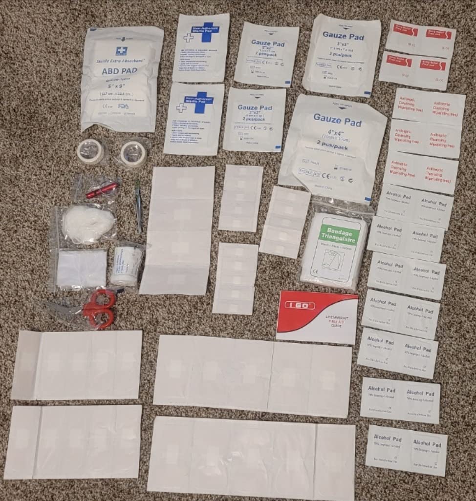 I GO 85 Pieces Hard Shell Mini Compact First Aid Kit, Small Personal Emergency Survival Kit for Travel Hiking Camping Backpacking Hunting Marine Car - Customer Photo 3