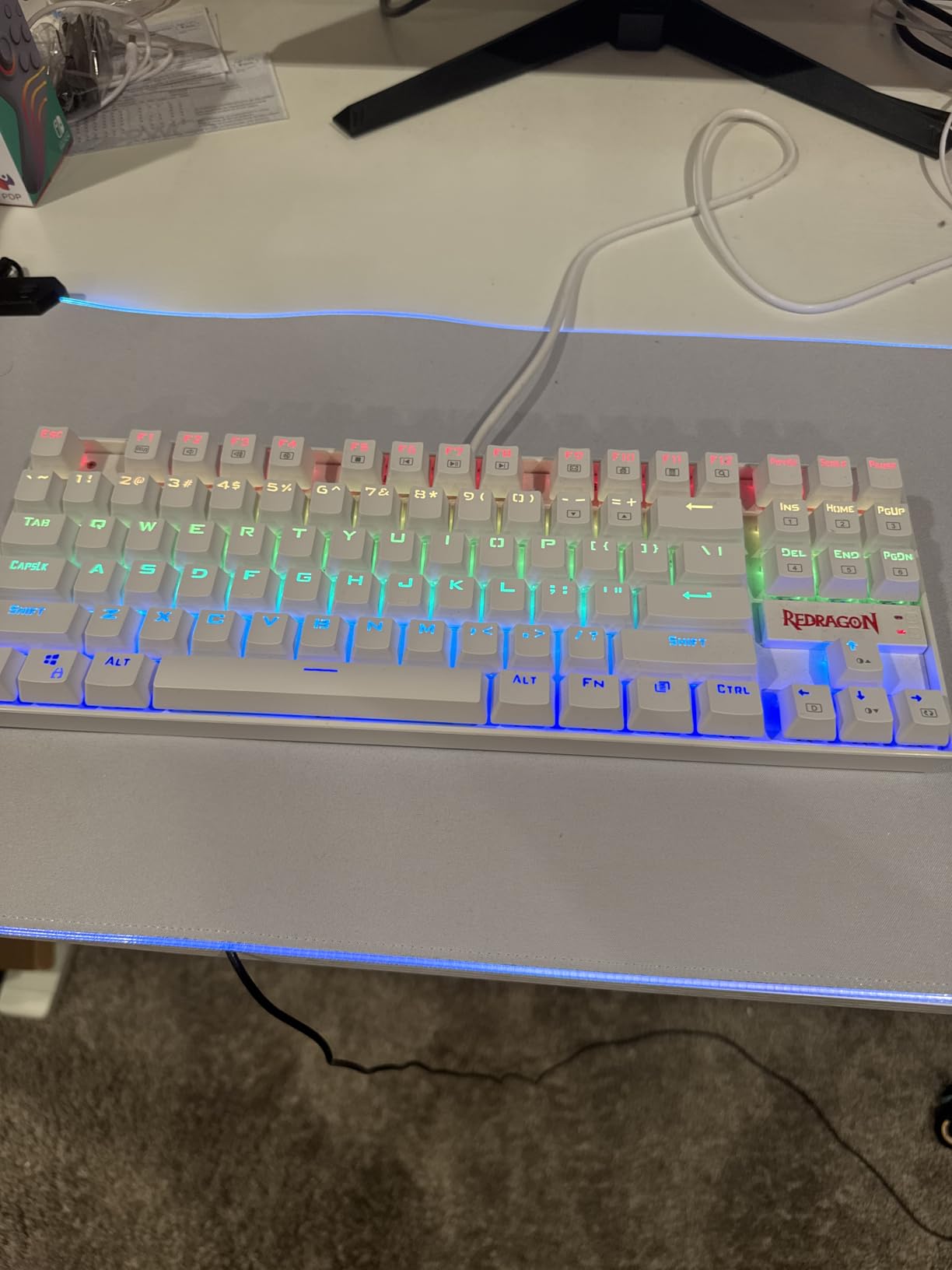 Redragon K552 Mechanical Gaming Keyboard, 87-Key Compact, LED Gaming Keyboard with Red Switches, Anti-Ghosting, Metal Frame for PC Gaming & Typing, Beginner-Friendly (Black) - Customer Photo 1