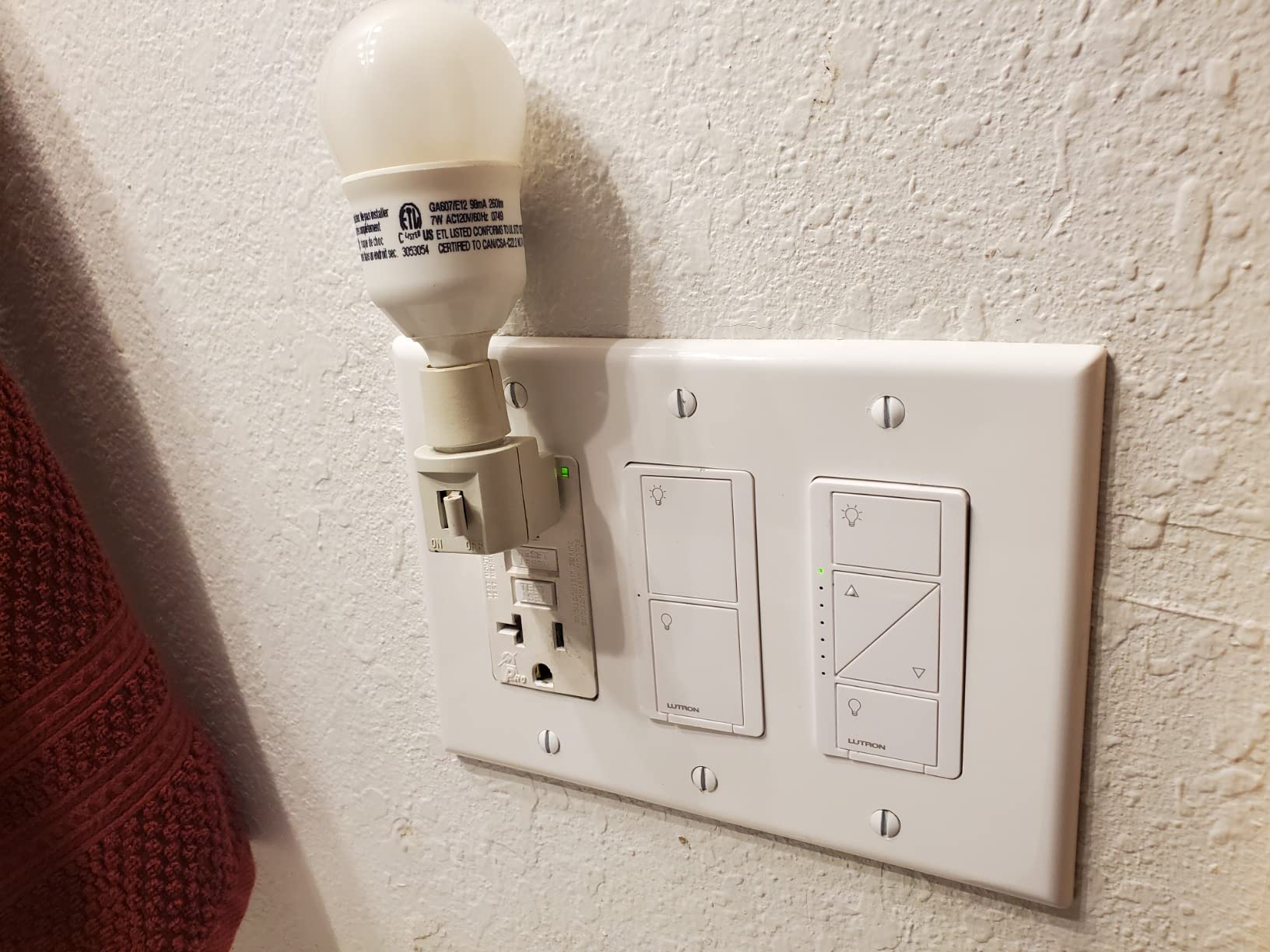 Lutron Caseta Original Smart Light Switch (Lutron Smart Hub Required), for Home, LED Lights, and Fans, 6 Amp, Single-Pole/3-Way, Neutral Required, PD-6ANS-BL, Black Customer Review Lutron Caseta Original Smart Light Switch (Lutron Smart Hub Required), for Home, LED Lights, and Fans, 6 Amp, Single-Pole/3-Way, Neutral Required, PD-6ANS-BL, Black - Customer Photo 1