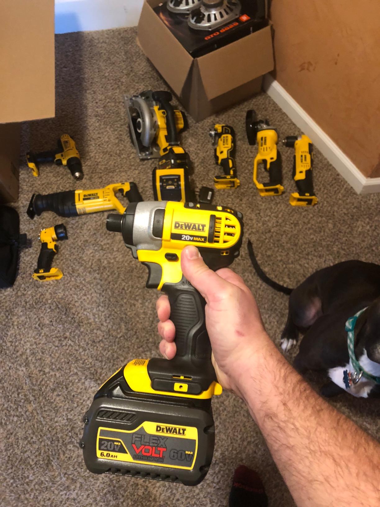 DEWALT 20V MAX Power Tool Combo Kit, 9-Tool Cordless Power Tool Set with 2 Batteries and Charger (DCK940D2) Customer Review DEWALT 20V MAX Power Tool Combo Kit, 9-Tool Cordless Power Tool Set with 2 Batteries and Charger (DCK940D2) - Customer Photo 2