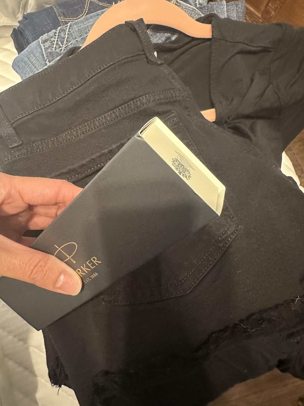 Parker Jotter Ballpoint Pen, Stainless Steel with Chrome Trim, Medium Point, Blue Ink - Smooth Writing, Sleek, Polished, Professional, Desk Essentials - Customer Photo 2