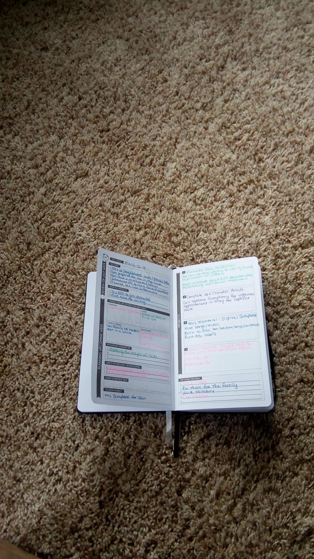 Panda Planner Pro A4 Daily Planner 2026 – 6 Month Large 8.5x11 Undated Academic & Productivity Planner with Daily, Weekly & Monthly Calendar, Work Planner, Goal Tracker, Habit Tracker & Personal Development Organizer – Black - Customer Photo 1