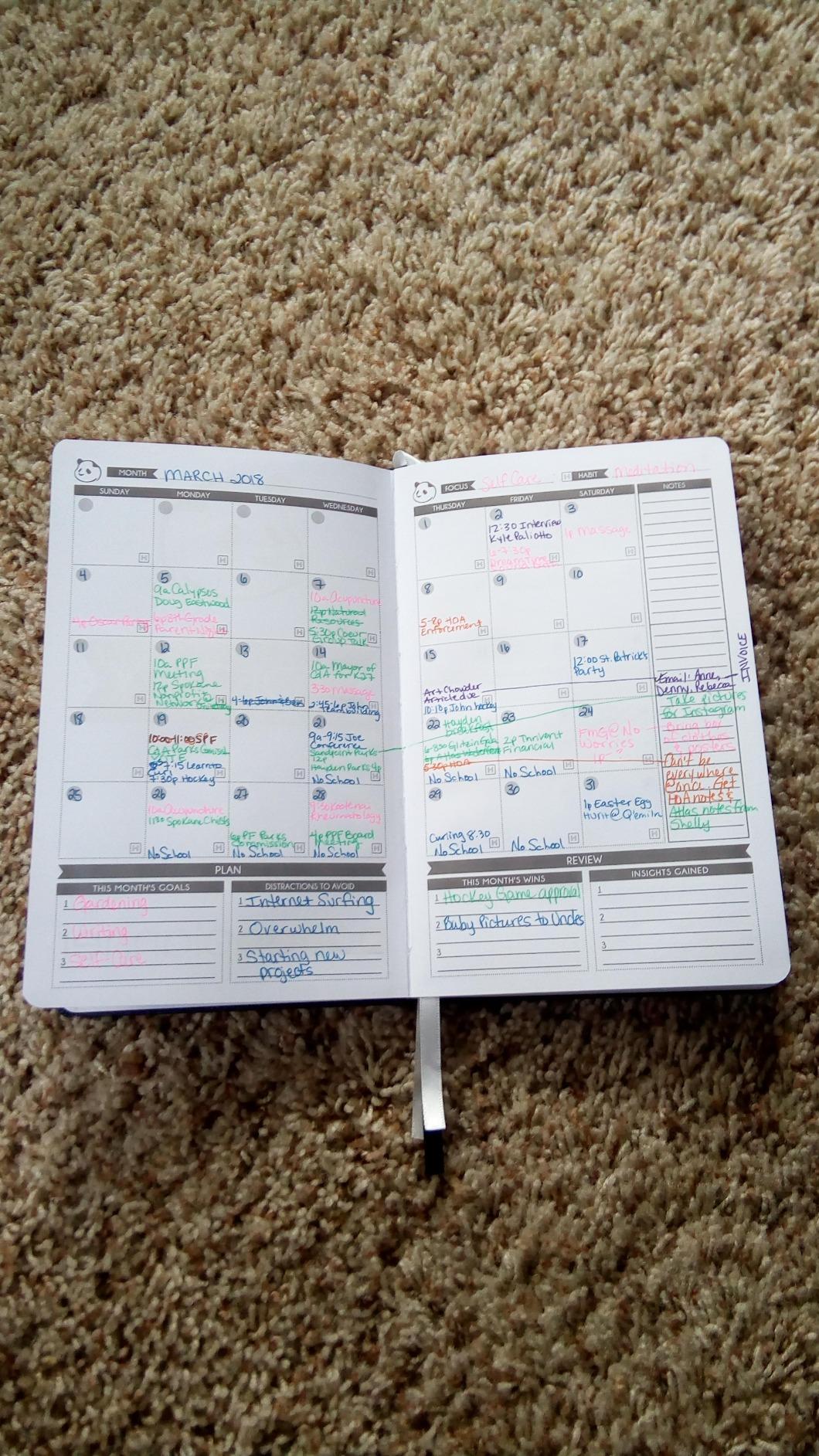 Panda Planner Pro A4 Daily Planner 2026 – 6 Month Large 8.5x11 Undated Academic & Productivity Planner with Daily, Weekly & Monthly Calendar, Work Planner, Goal Tracker, Habit Tracker & Personal Development Organizer – Black - Customer Photo 2