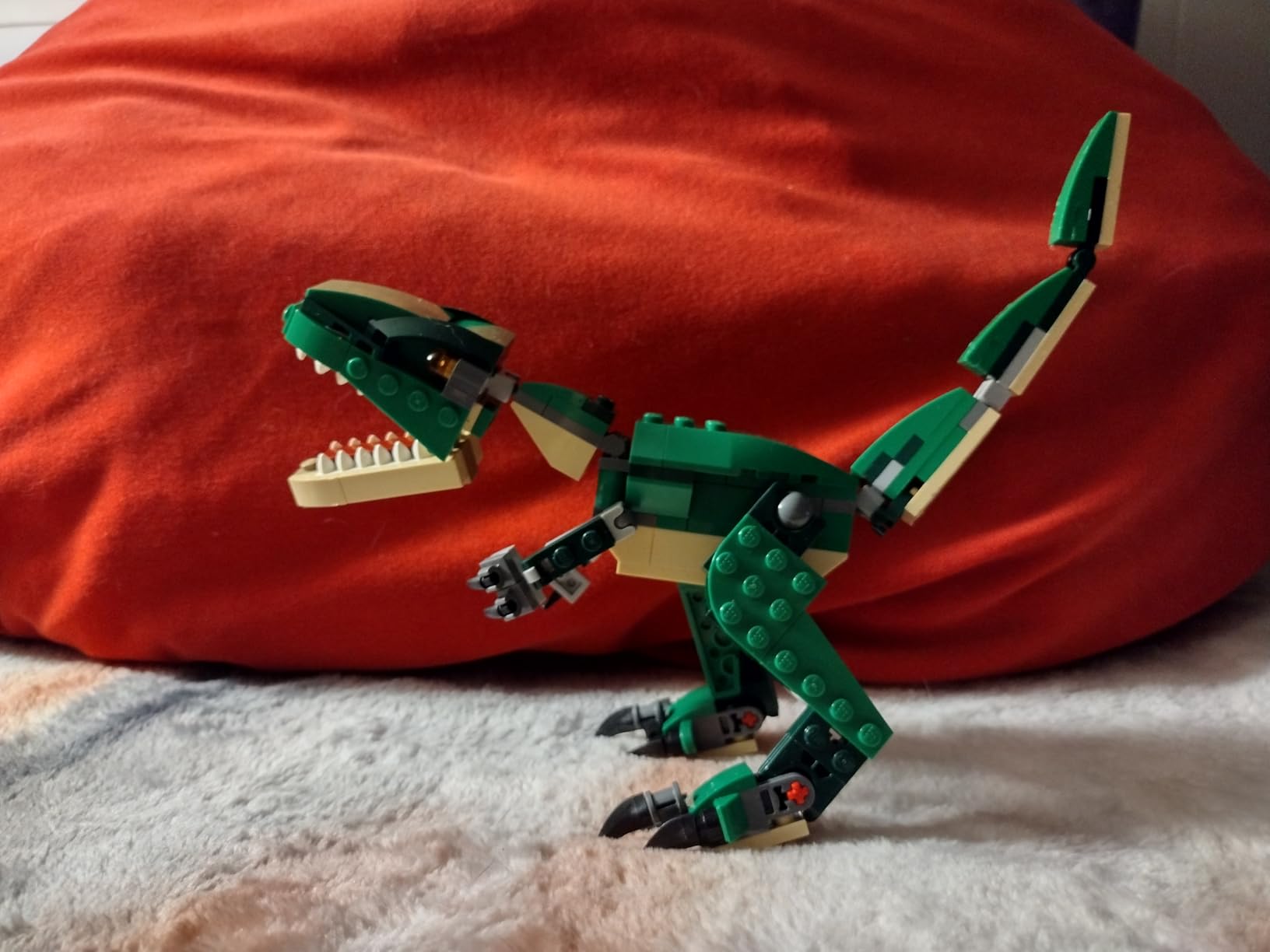 LEGO Creator 3 in 1 Mighty Dinosaur Toy, Transforms from T. rex to Triceratops to Pterodactyl Dinosaur Figures, Great Gift for 7-12 Year Old Boys & Girls, 31058 - Customer Photo 2