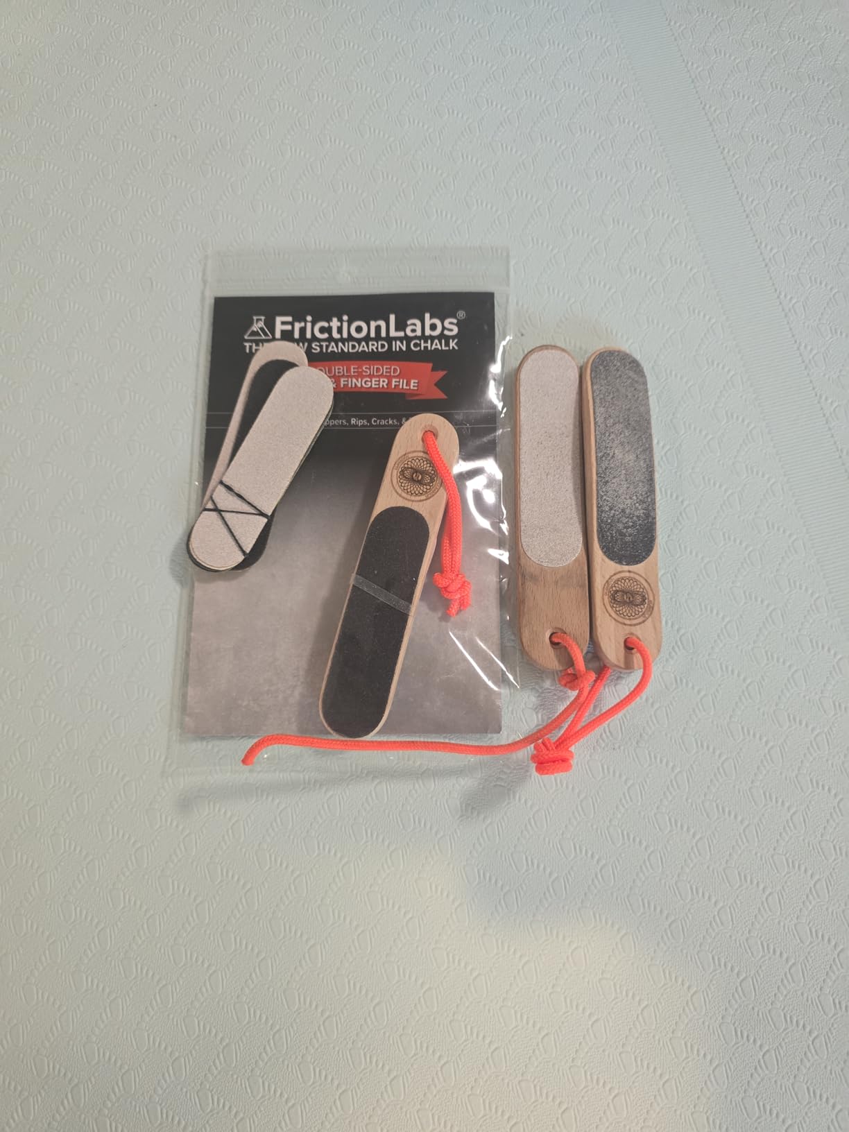 Climbskin Double Sided Hand & Finger File - Pocket Sized for Travel - for Flappers, Rips, Cracks - Strong Smooth Hands - Great for Gym, Rock Climbers - Customer Photo 1