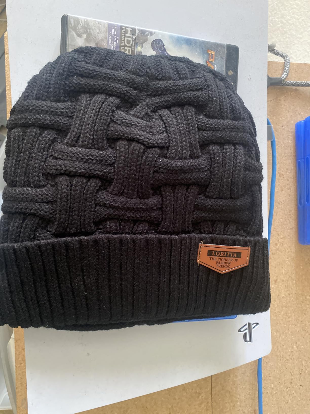 Loritta Winter Hat Warm Knitted Thick Baggy Slouchy Beanie Skull Cap for Men Customer Review Loritta Winter Hat Warm Knitted Thick Baggy Slouchy Beanie Skull Cap for Men - Customer Photo 2