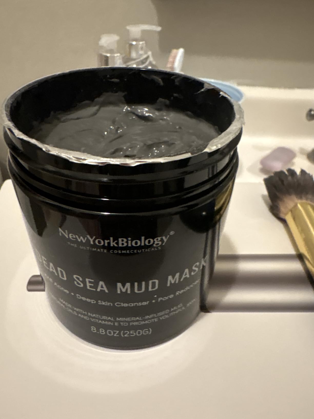 New York Biology Dead Sea Mud Mask for Face and Body | Spa Quality Pore Refiner for Oily Skin | Natural Skincare for Women & Men | Tighten Skin for A Healthier Complexion | 8.8 oz - Customer Photo 1