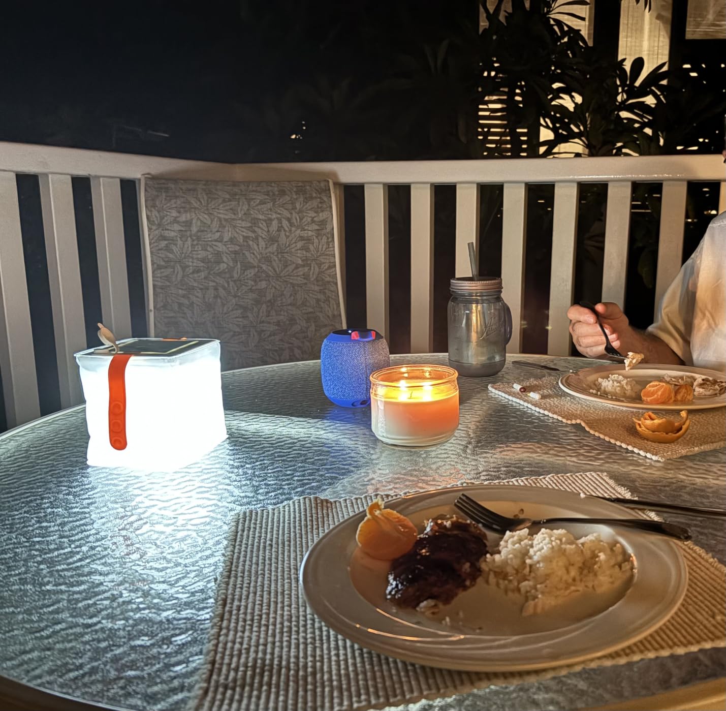 LuminAID Solar Camping Lantern - Inflatable LED Lamp Perfect for Camping, Hiking, Travel and More - Emergency Light for Power Outages, Hurricane, Survival Kits - As Seen on Shark Tank - Customer Photo 1