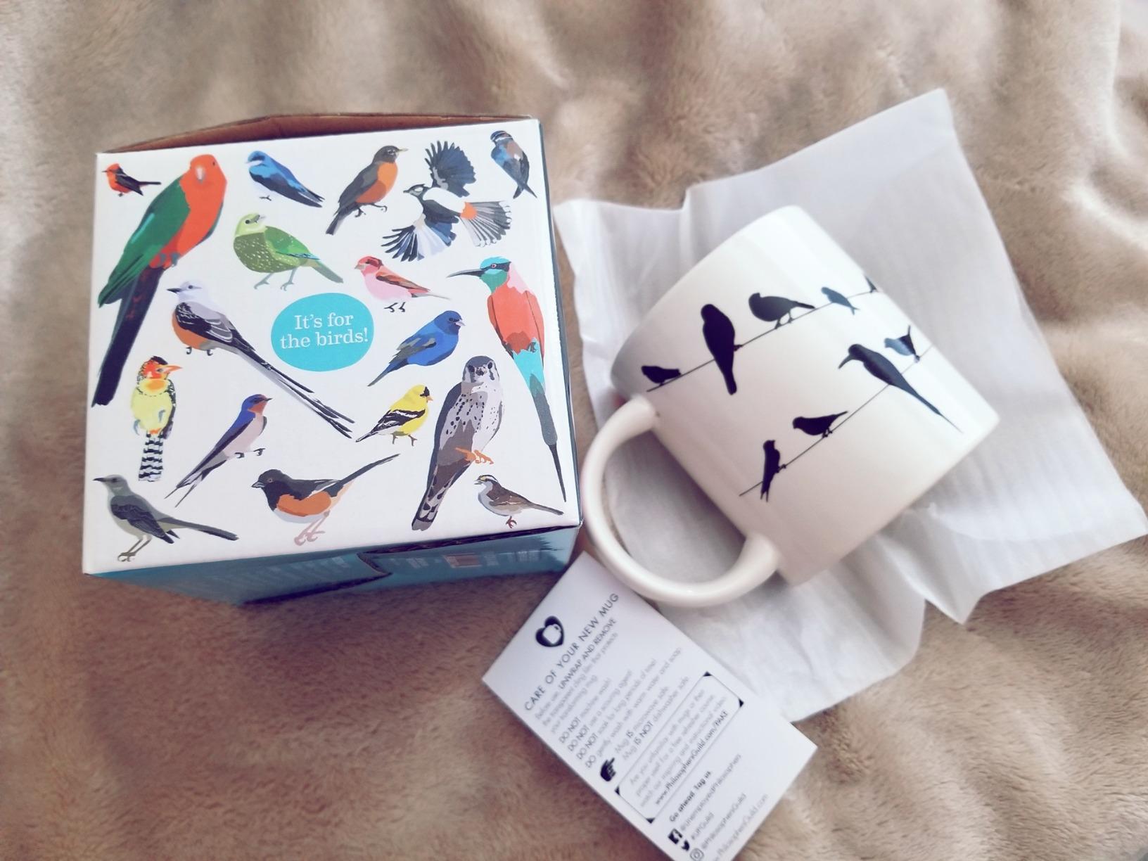 The Unemployed Philosophers Guild Birds on a Wire Heat Changing Mug - Add Coffee and Colorful Birds Appear, Comes in a Fun Box - Customer Photo 3