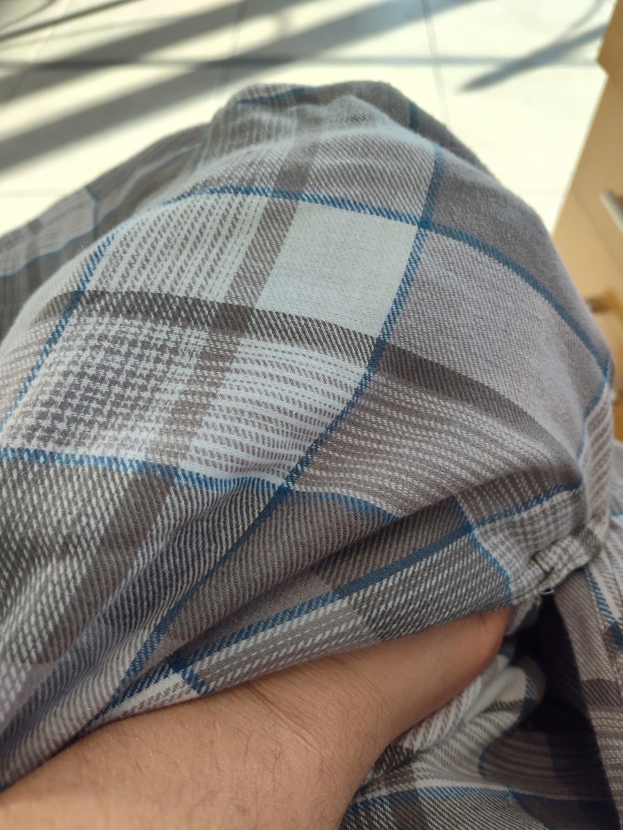 Wrangler Authentics Men's Long Sleeve Quilted Lined Flannel Shirt Jacket with Hood - Customer Photo 1