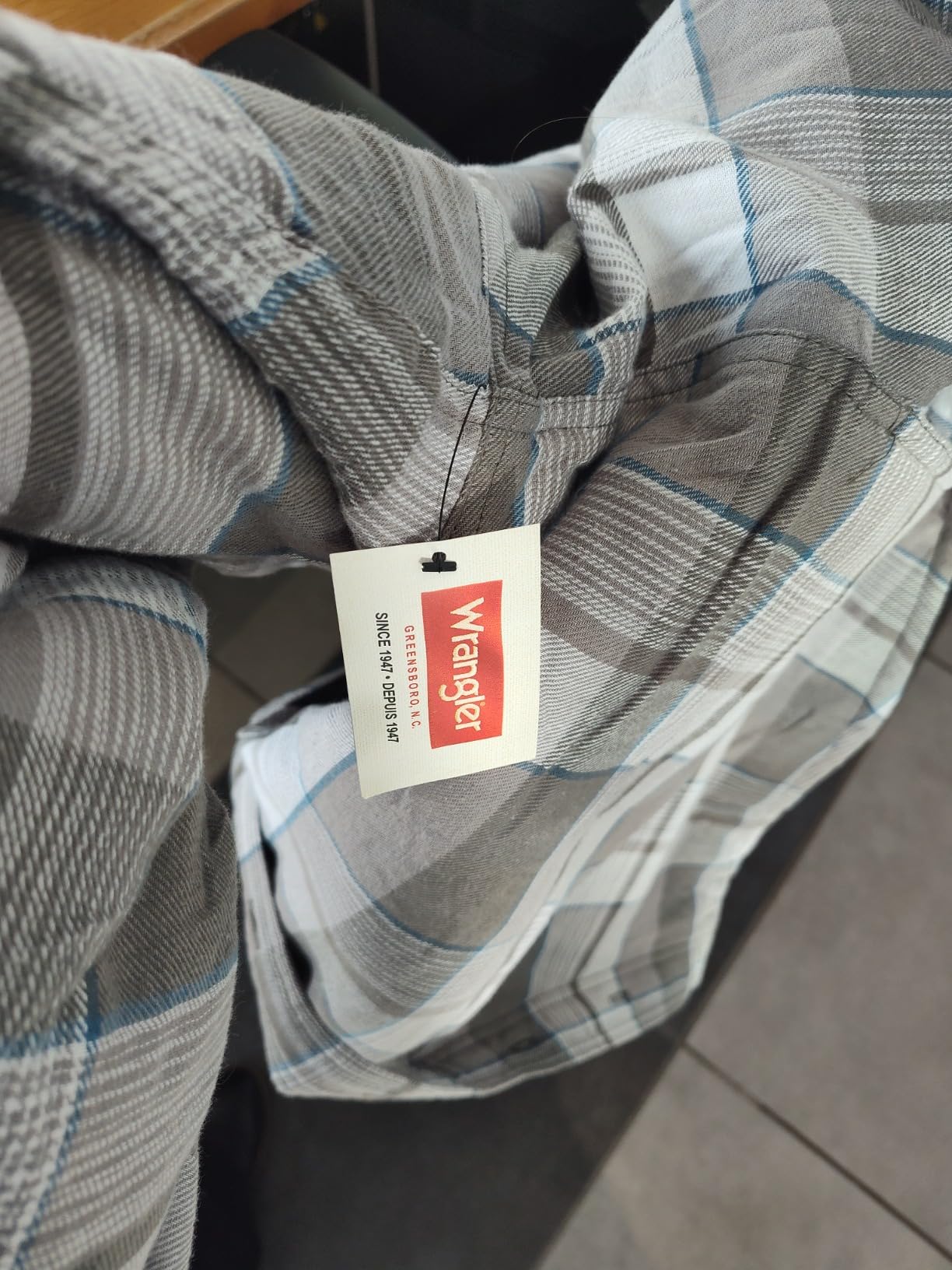 Wrangler Authentics Men's Long Sleeve Quilted Lined Flannel Shirt Jacket with Hood - Customer Photo 1