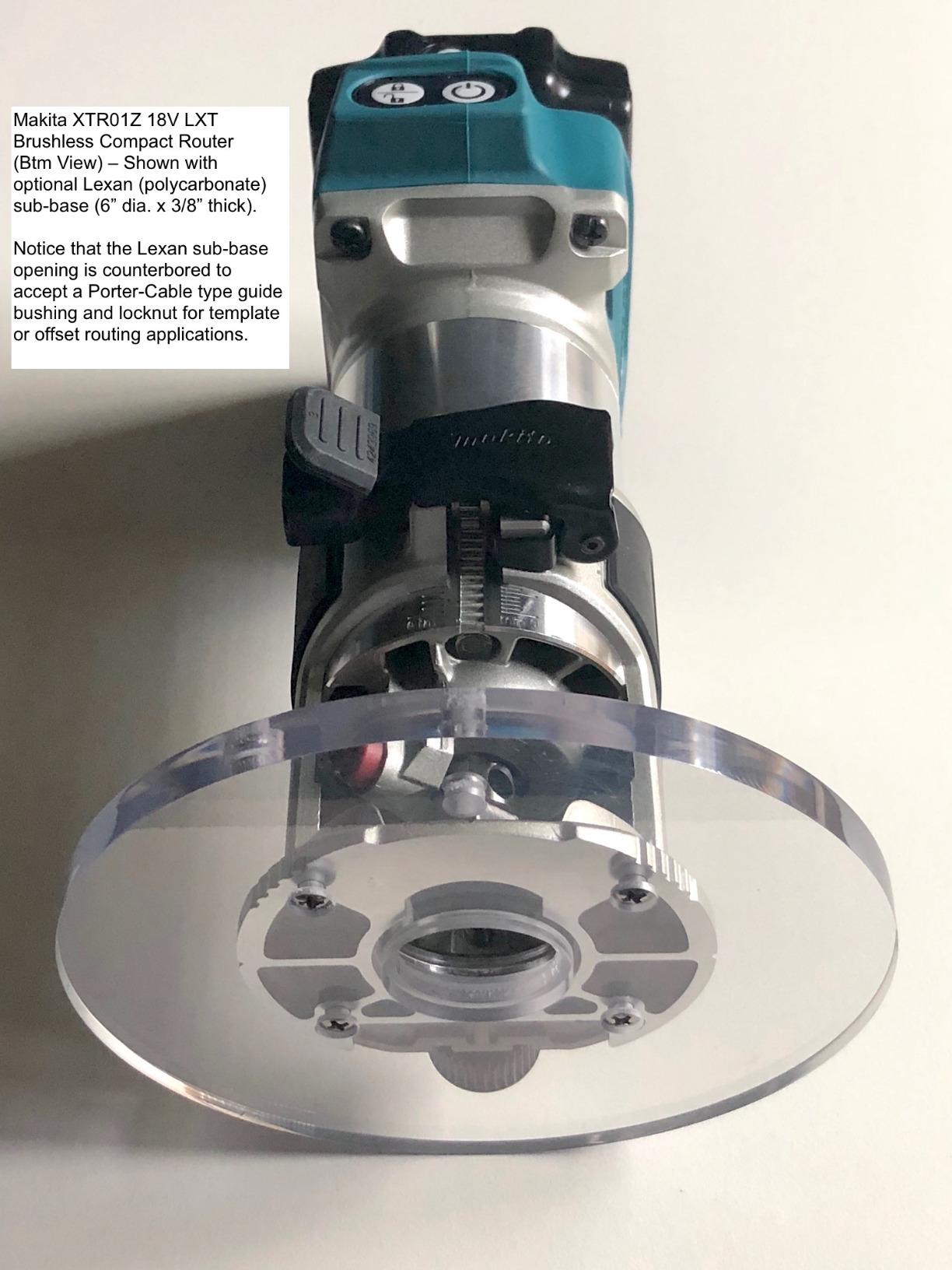 Makita XTR01Z 18V LXT Lithium-Ion Brushless Cordless Compact Router Customer Review Makita XTR01Z 18V LXT Lithium-Ion Brushless Cordless Compact Router - Customer Photo 1