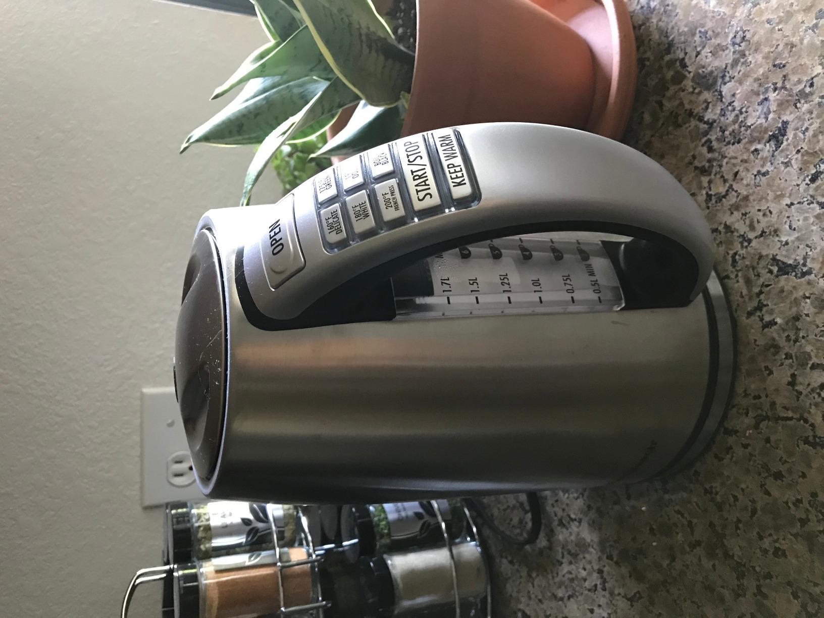 Hamilton Beach 1.7 Liter Temperature Control Electric Kettle, Water Boiler & Heater, Fast Boiling 1500 Watts, BPA Free, Cordless, Auto-Shutoff and Boil-Dry Protection, Stainless Steel (41020R) - Customer Photo 3