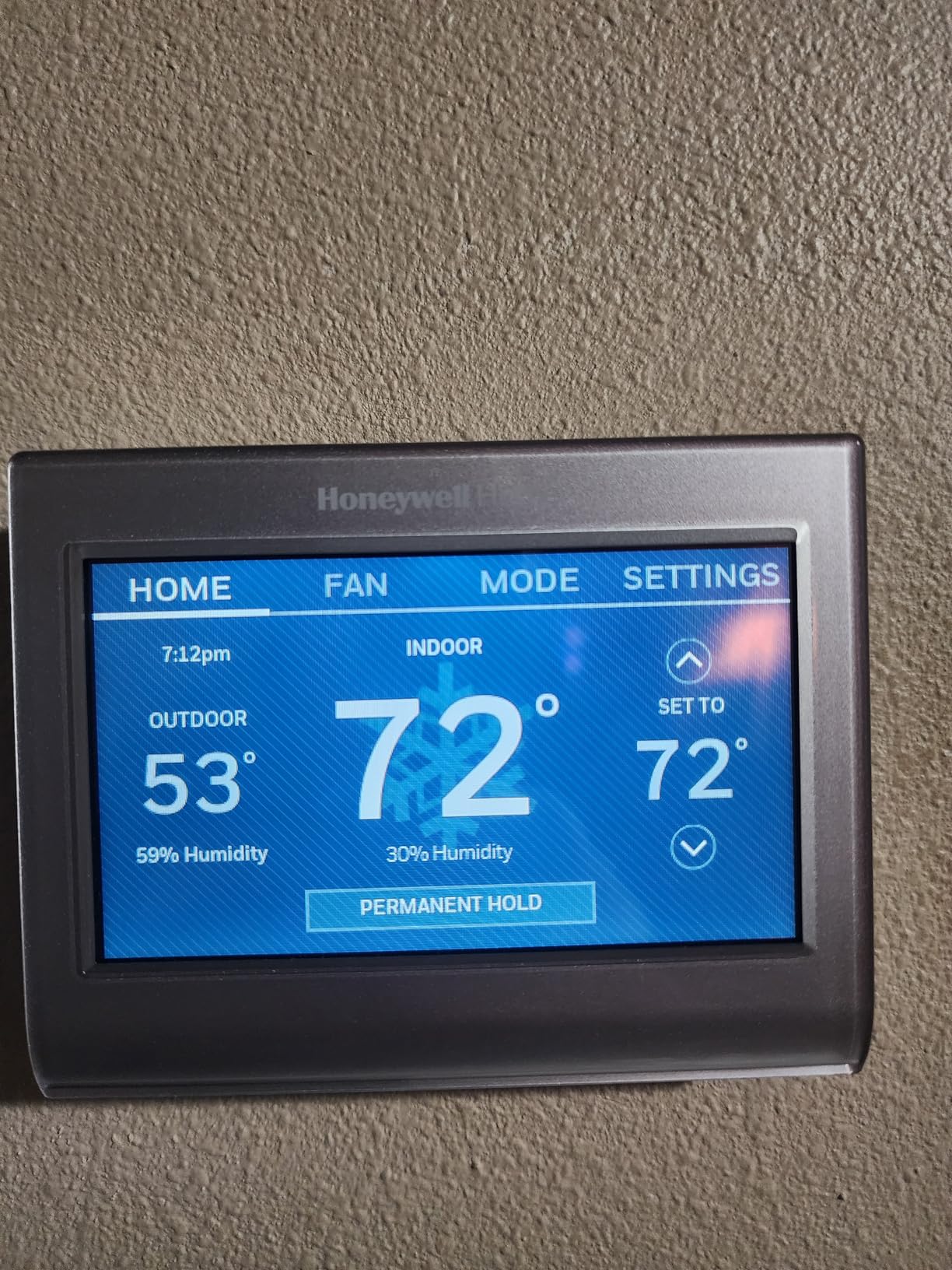 Honeywell Home RTH9585WF1004 Wi-Fi Smart Color Thermostat, 7 Day Programmable, Touch Screen, Energy Star, Alexa Ready, Gray Customer Review Honeywell Home RTH9585WF1004 Wi-Fi Smart Color Thermostat, 7 Day Programmable, Touch Screen, Energy Star, Alexa Ready, Gray - Customer Photo 2