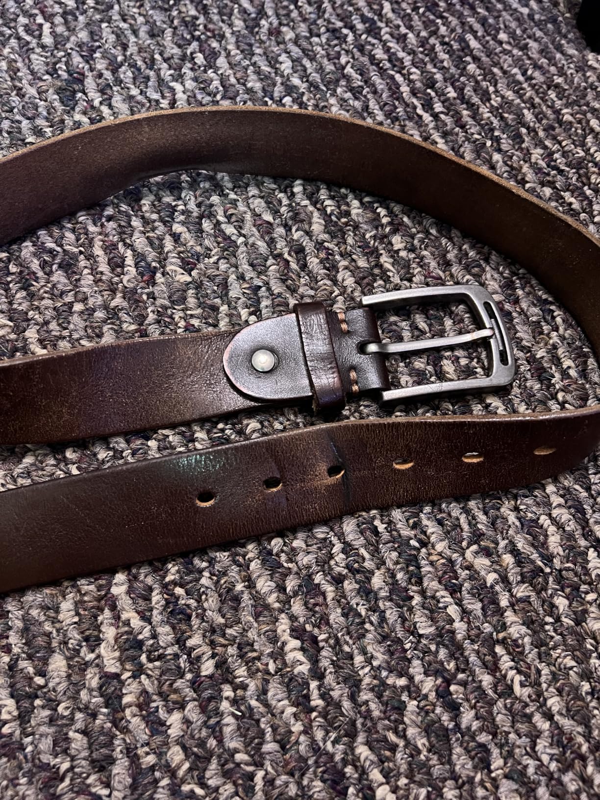 KEECOW Men's 100% Italian Cow Leather Belt Men With Anti-Scratch Buckle,Packed in a Box - Customer Photo 1