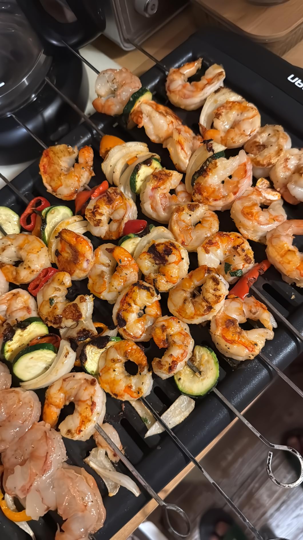 Chefman Electric Smokeless Indoor Grill w/ Non-Stick Cooking Surface & Adjustable Temperature Knob from Warm to Sear for Customized BBQing, Dishwasher Safe Removable Water Tray, Black - Customer Photo 1