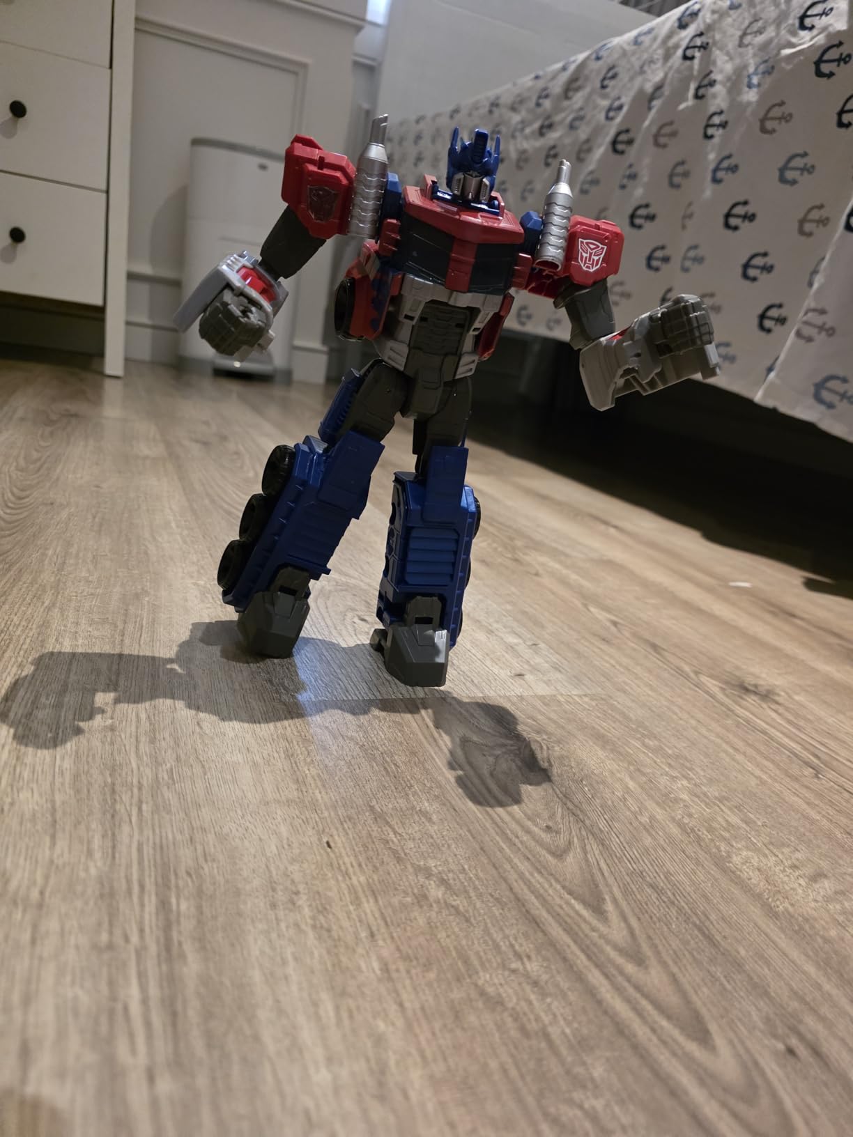 Transformers Toys Heroic Optimus Prime Action Figure - Timeless Large-Scale Figure, Changes into Toy Truck - Toys for Kids 6 and Up, 11-inch (Amazon Exclusive) - Customer Photo 2