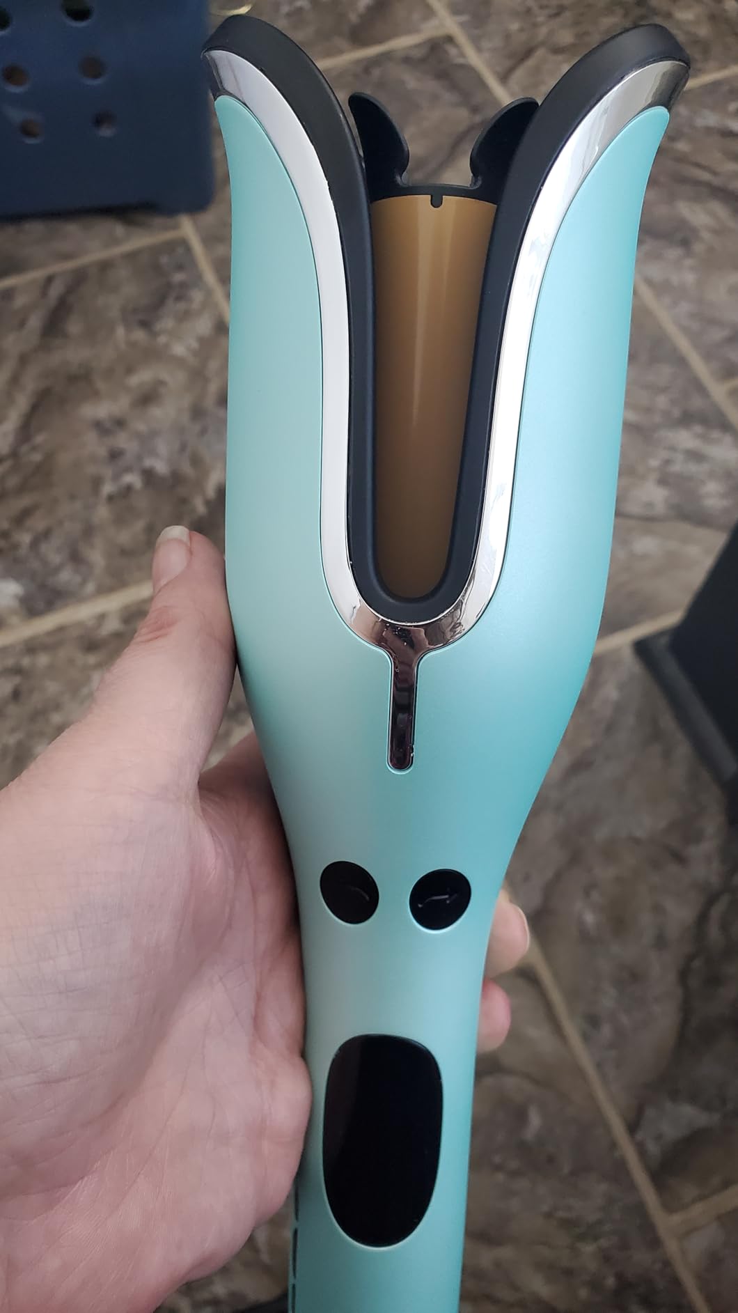 CHI Spin N Curl, Curling Iron For Healthy & Shiny Effortless Curls & Waves, Provides Preset Temperature Settings For Each Hair Texture, Onyx Black - Customer Photo 2