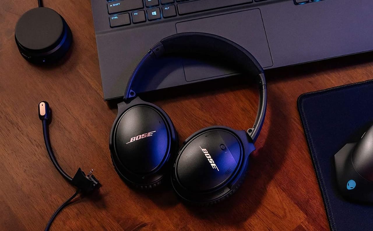 Bose QuietComfort 35 (Series II) Wireless Headphones, Noise Cancelling - Black (Renewed) Customer Review Bose QuietComfort 35 (Series II) Wireless Headphones, Noise Cancelling - Black (Renewed) - Customer Photo 1