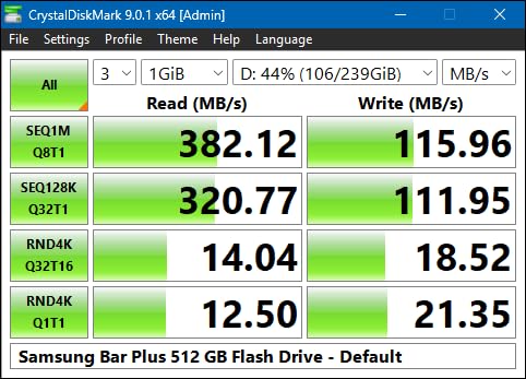 SAMSUNG BAR Plus 3.1 USB Flash Drive, 128GB, 400MB/s, Rugged Metal Casing, Storage Expansion for Photos, Videos, Music, Files, MUF-128BE3/AM, Champagne Silver Customer Review SAMSUNG BAR Plus 3.1 USB Flash Drive, 128GB, 400MB/s, Rugged Metal Casing, Storage Expansion for Photos, Videos, Music, Files, MUF-128BE3/AM, Champagne Silver - Customer Photo 1