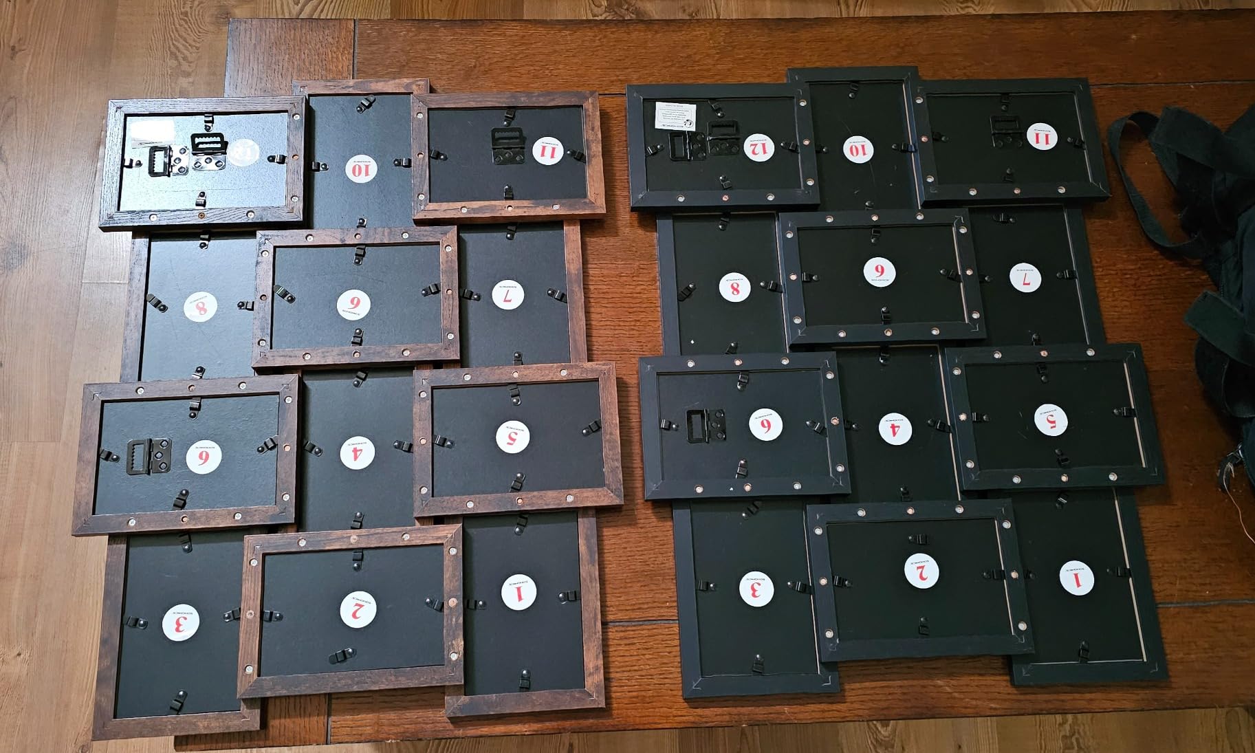 SONGMICS Collage Picture Frames, 4x6 for Wall Decor Set of 12, Multi Family Photo for Gallery Decor, Hanging Display, Assembly Required, Christmas Gift, Ink Black - Customer Photo 4