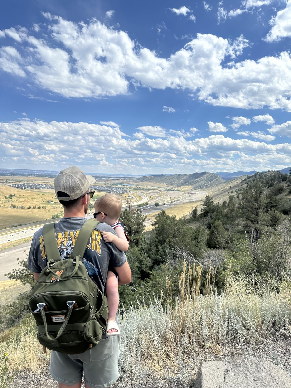 RUVALINO Diaper Bag Backpack-Multifunction Travel Baby Diaper Bag with Changing Pad, Insulated Bottle Holders & Pacifier Case, Large Capacity, Waterproof, Gray Customer Review RUVALINO Diaper Bag Backpack-Multifunction Travel Baby Diaper Bag with Changing Pad, Insulated Bottle Holders & Pacifier Case, Large Capacity, Waterproof, Gray - Customer Photo 1