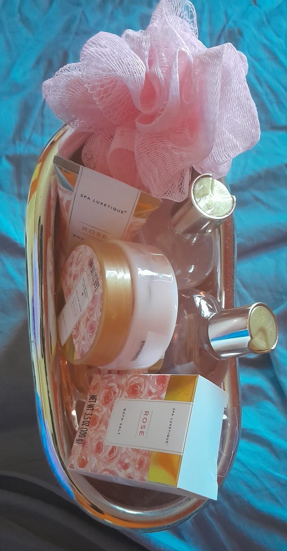 Spa Gifts for Women - Spa Luxetique Bath Baskets for Women, 8 Pcs Lavender Bath Sets with Bubble Bath, Lotion, Birthday Sets, Mothers Day Gifts for Mom - Customer Photo 1